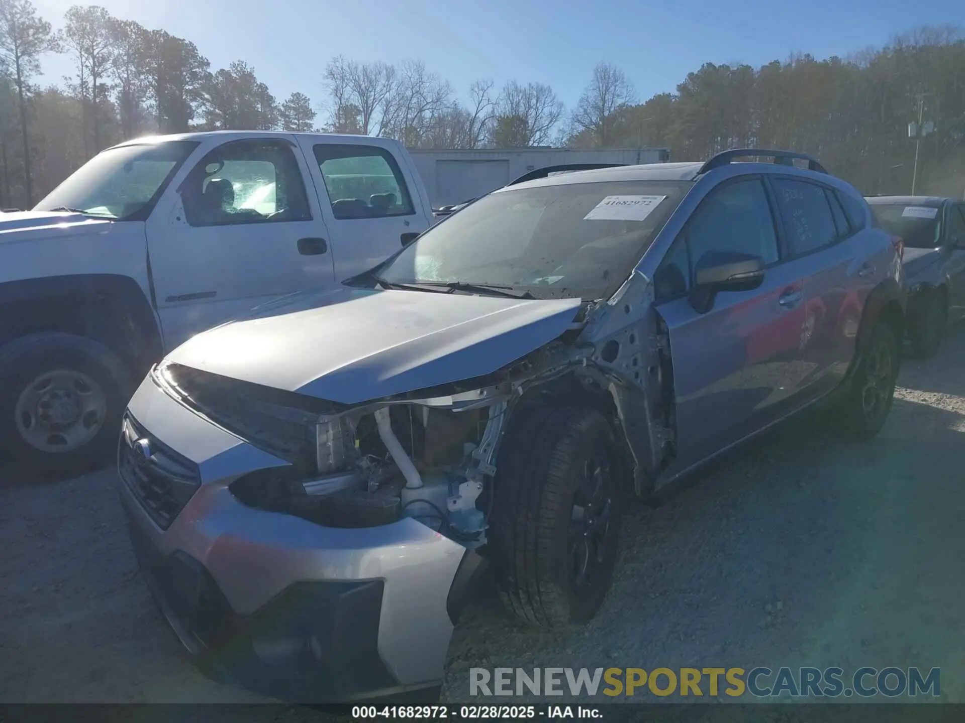 2 fotografías del automóvil dañado JF2GTHSC2PH271635 SUBARU CROSSTREK 2023
