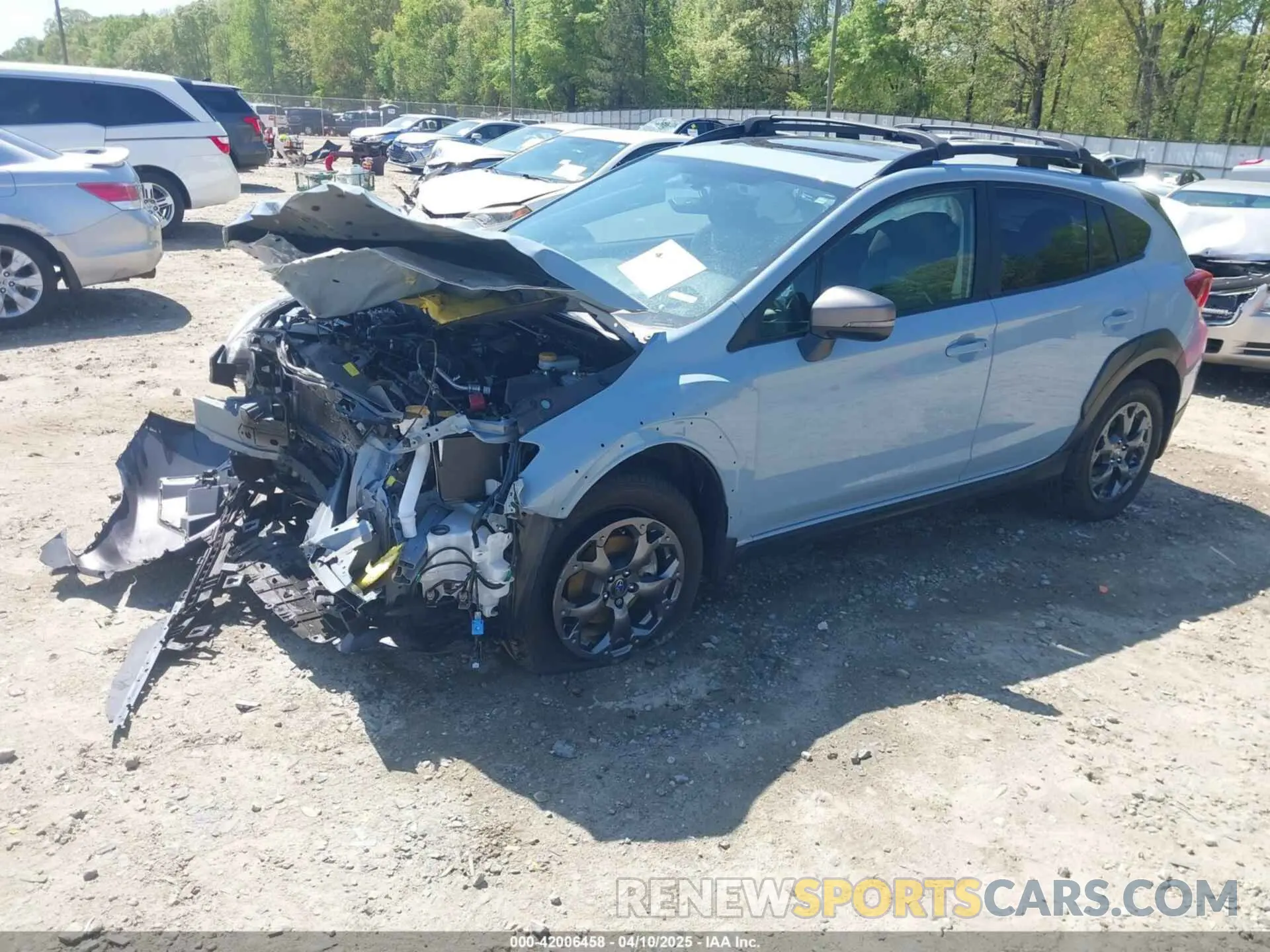 2 fotografías del automóvil dañado JF2GTHSC5PH303820 SUBARU CROSSTREK 2023
