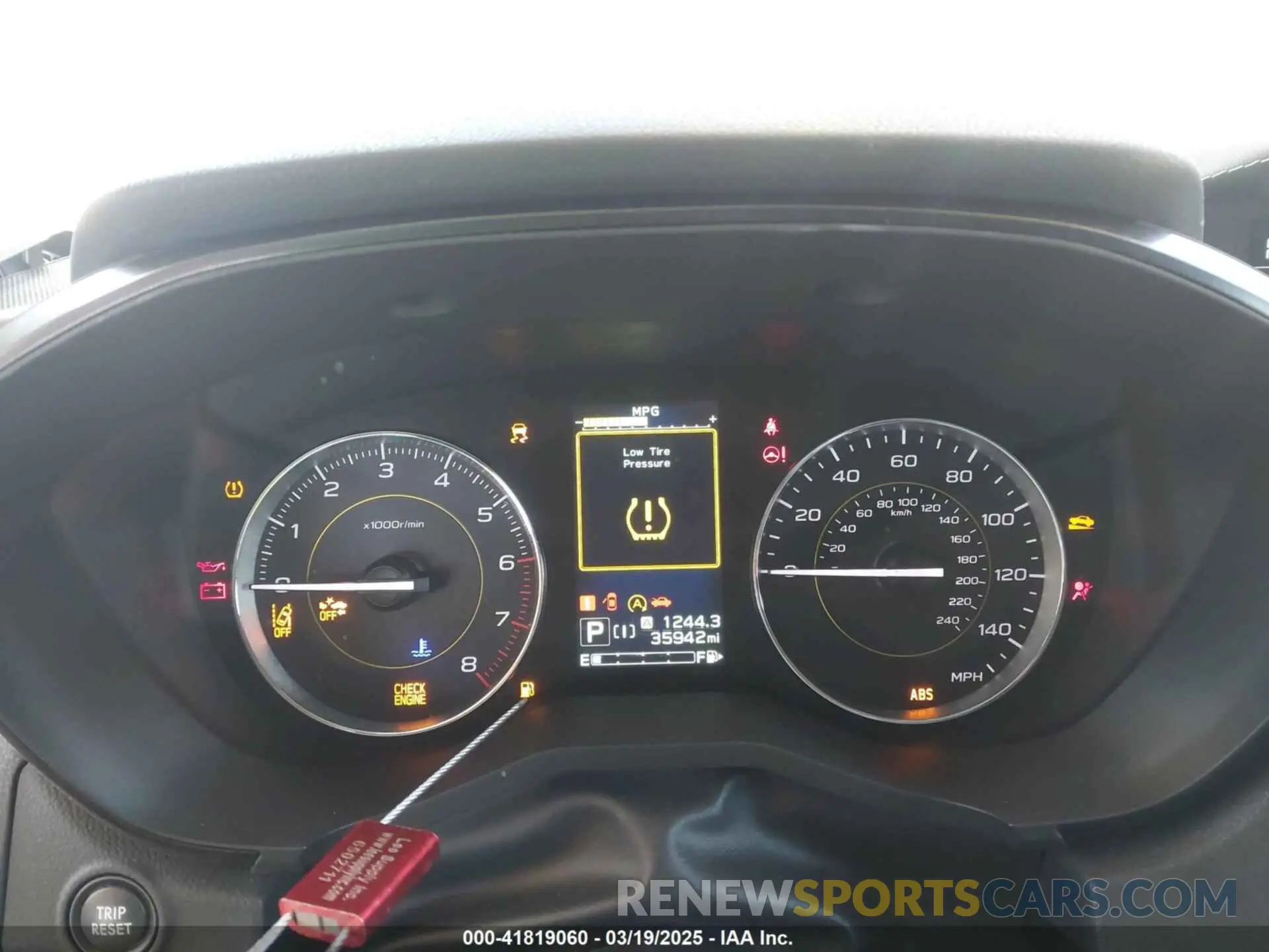 7 fotografías del automóvil dañado JF2GTHSC8PH236212 SUBARU CROSSTREK 2023