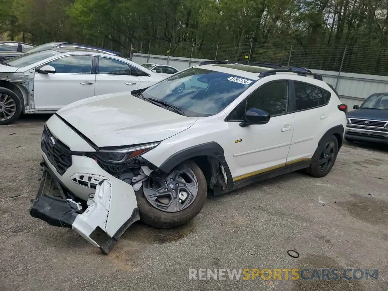 1 fotografías del automóvil dañado 4S4GUHF60R3831065 SUBARU CROSSTREK 2024