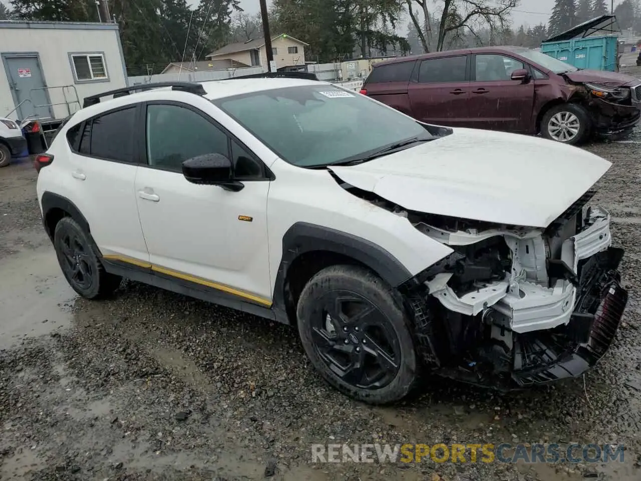4 fotografías del automóvil dañado 4S4GUHF6XR3751952 SUBARU CROSSTREK 2024