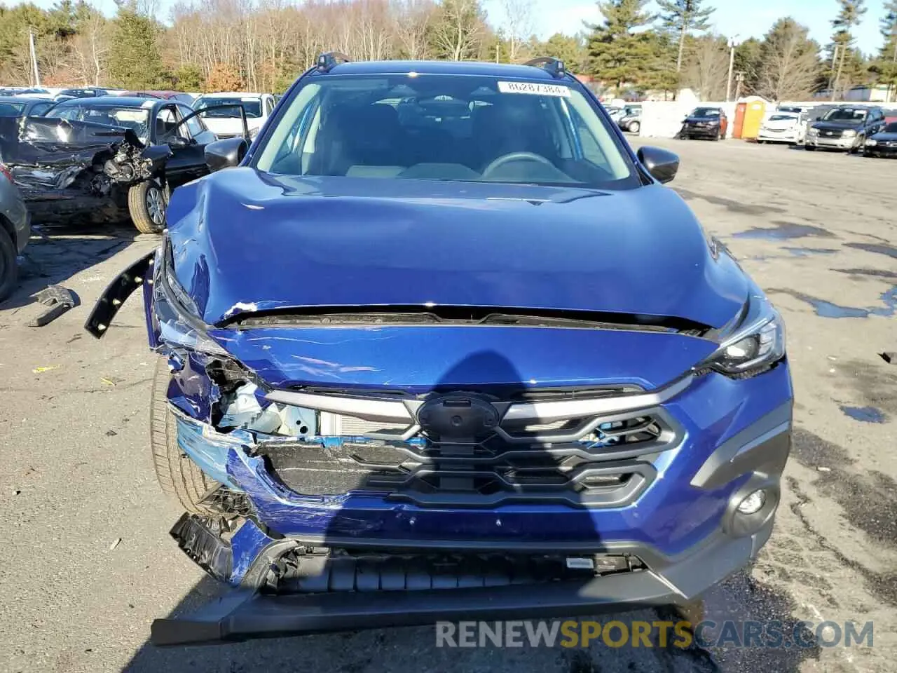 5 fotografías del automóvil dañado 4S4GUHN69R3709287 SUBARU CROSSTREK 2024