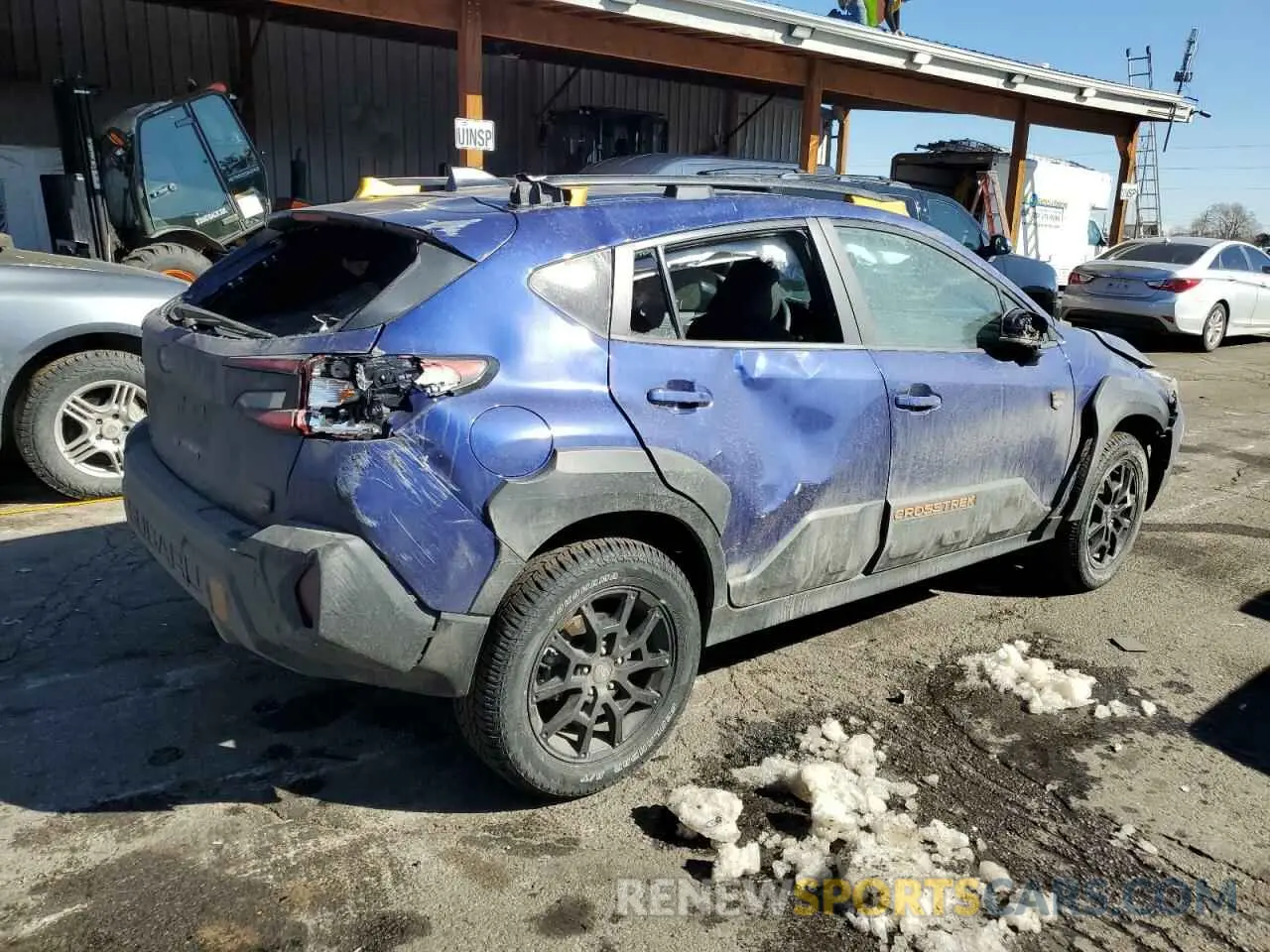 3 fotografías del automóvil dañado 4S4GUHU63R3842175 SUBARU CROSSTREK 2024