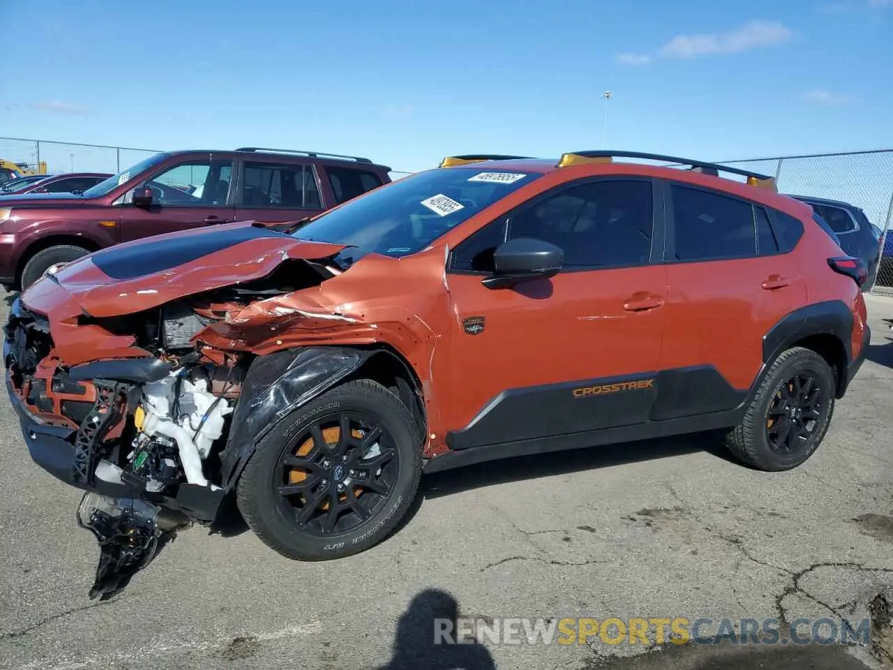 1 fotografías del automóvil dañado 4S4GUHU64R3773500 SUBARU CROSSTREK 2024