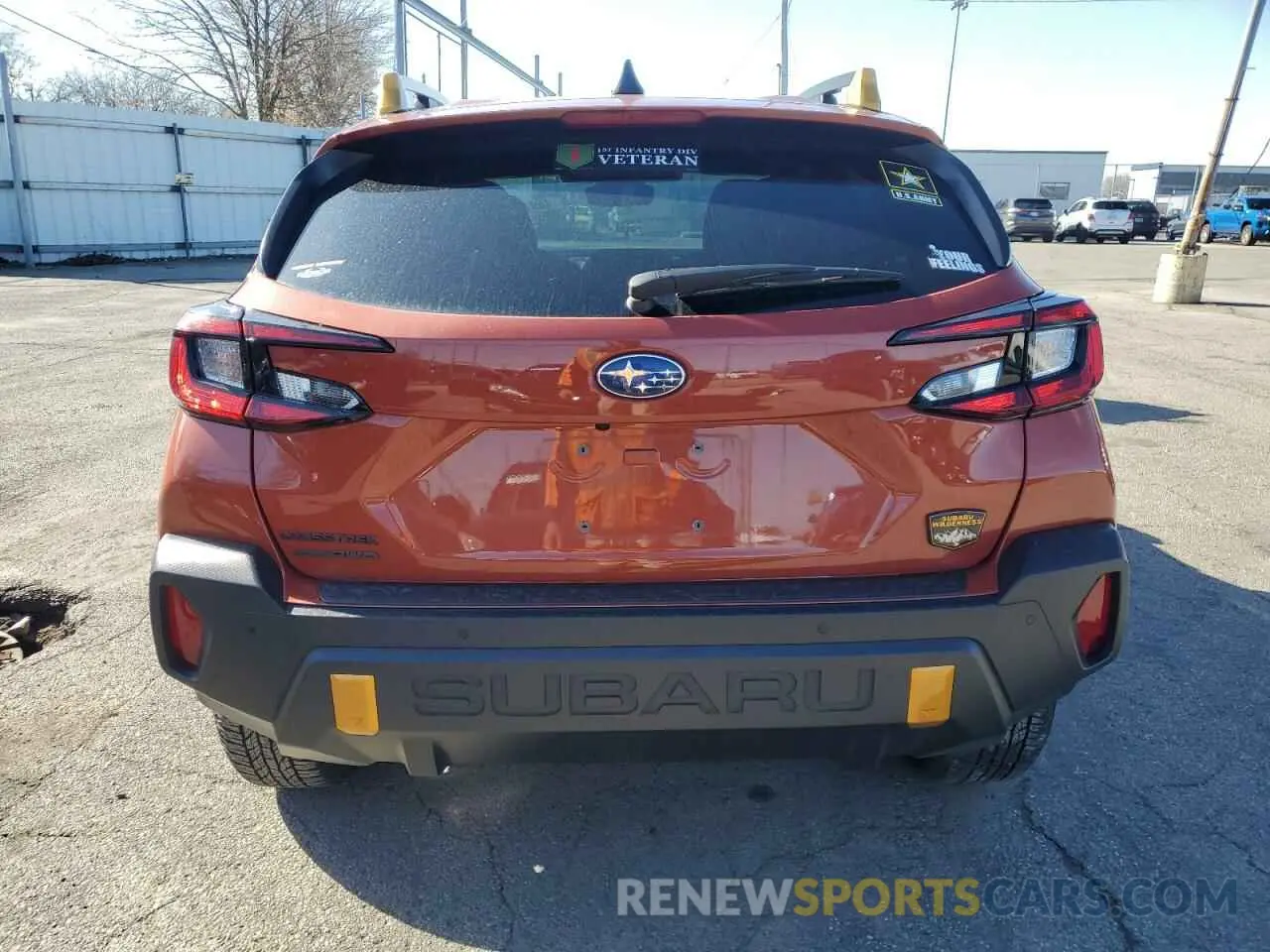 6 fotografías del automóvil dañado 4S4GUHU64R3773500 SUBARU CROSSTREK 2024