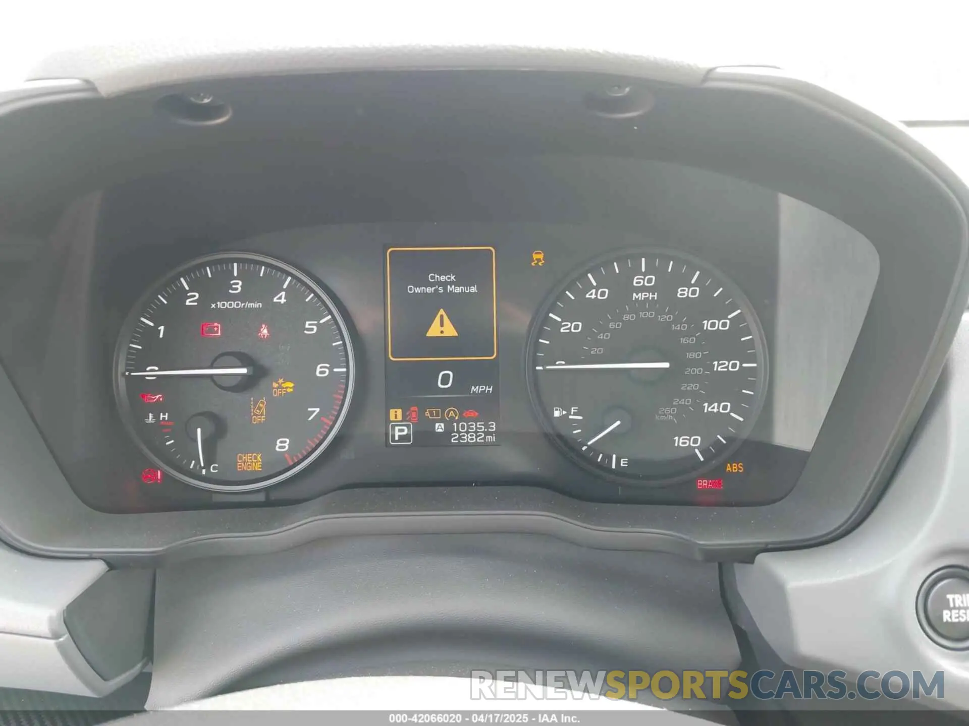 7 fotografías del automóvil dañado JF2GUABC1R8904603 SUBARU CROSSTREK 2024