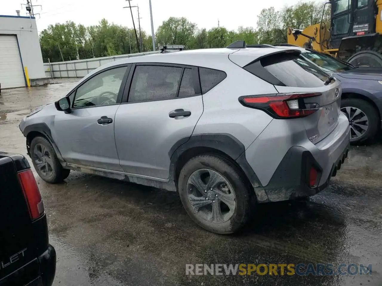 2 fotografías del automóvil dañado JF2GUABC5R8883402 SUBARU CROSSTREK 2024