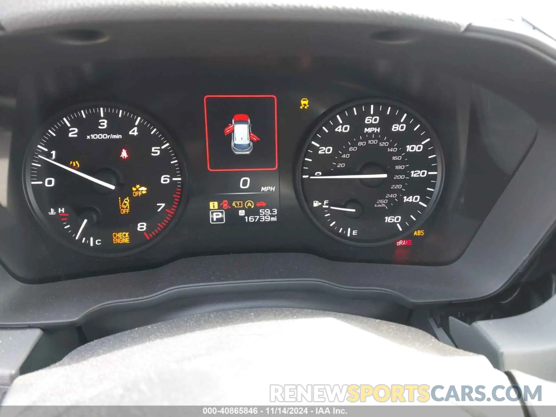 7 fotografías del automóvil dañado JF2GUABC6RH244526 SUBARU CROSSTREK 2024