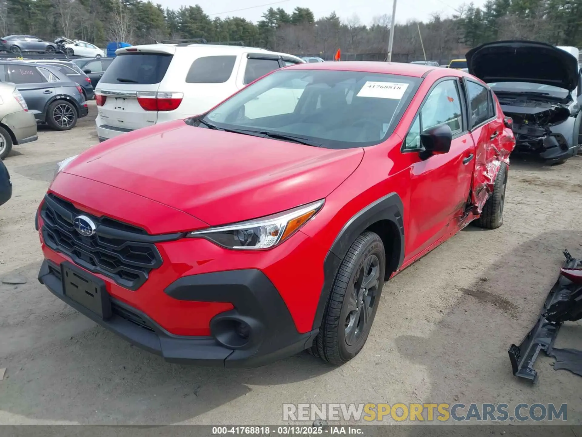 2 fotografías del automóvil dañado JF2GUABC9RH374543 SUBARU CROSSTREK 2024