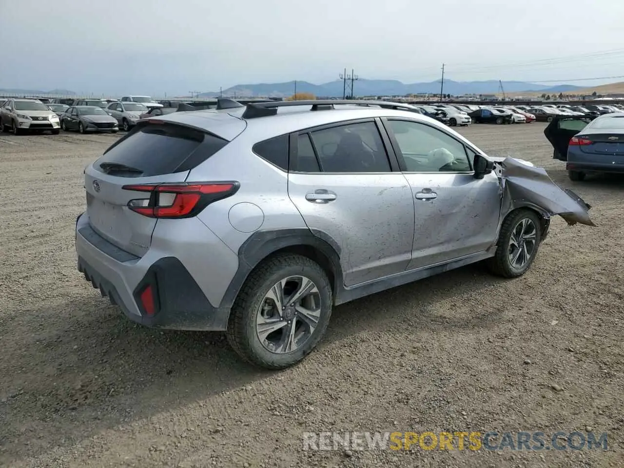 3 fotografías del automóvil dañado JF2GUADC0R8260332 SUBARU CROSSTREK 2024