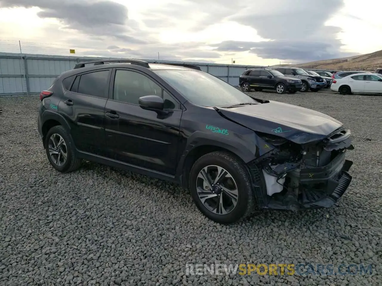 4 fotografías del automóvil dañado JF2GUADC0R8299194 SUBARU CROSSTREK 2024