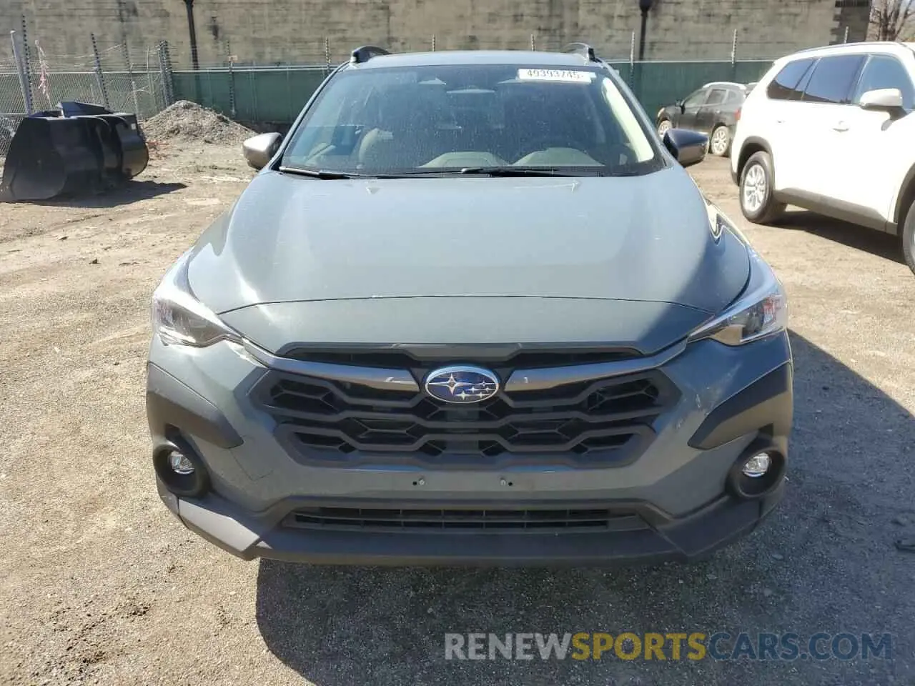 5 fotografías del automóvil dañado JF2GUADC0RH200437 SUBARU CROSSTREK 2024
