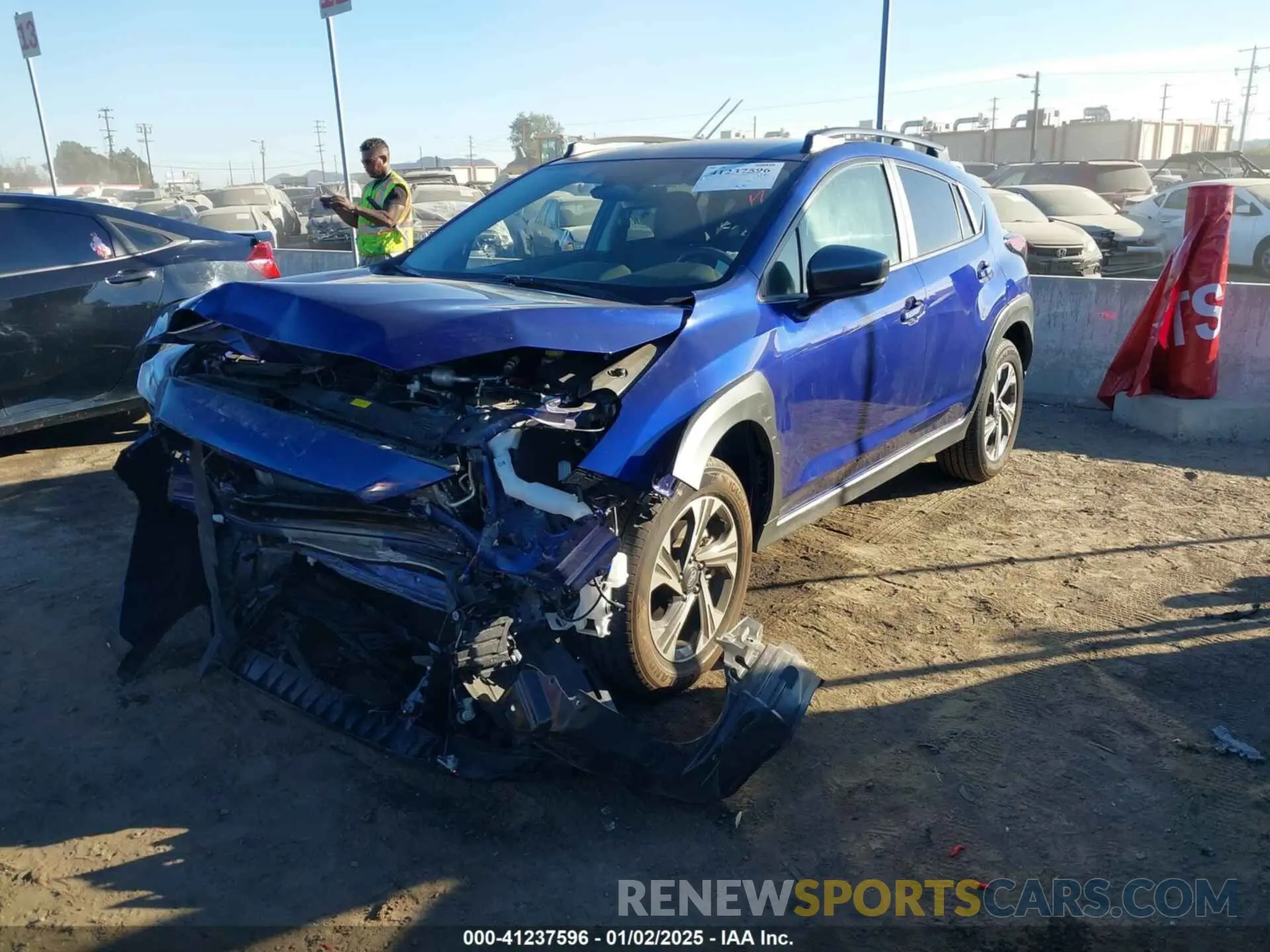 2 fotografías del automóvil dañado JF2GUADC1RH353389 SUBARU CROSSTREK 2024