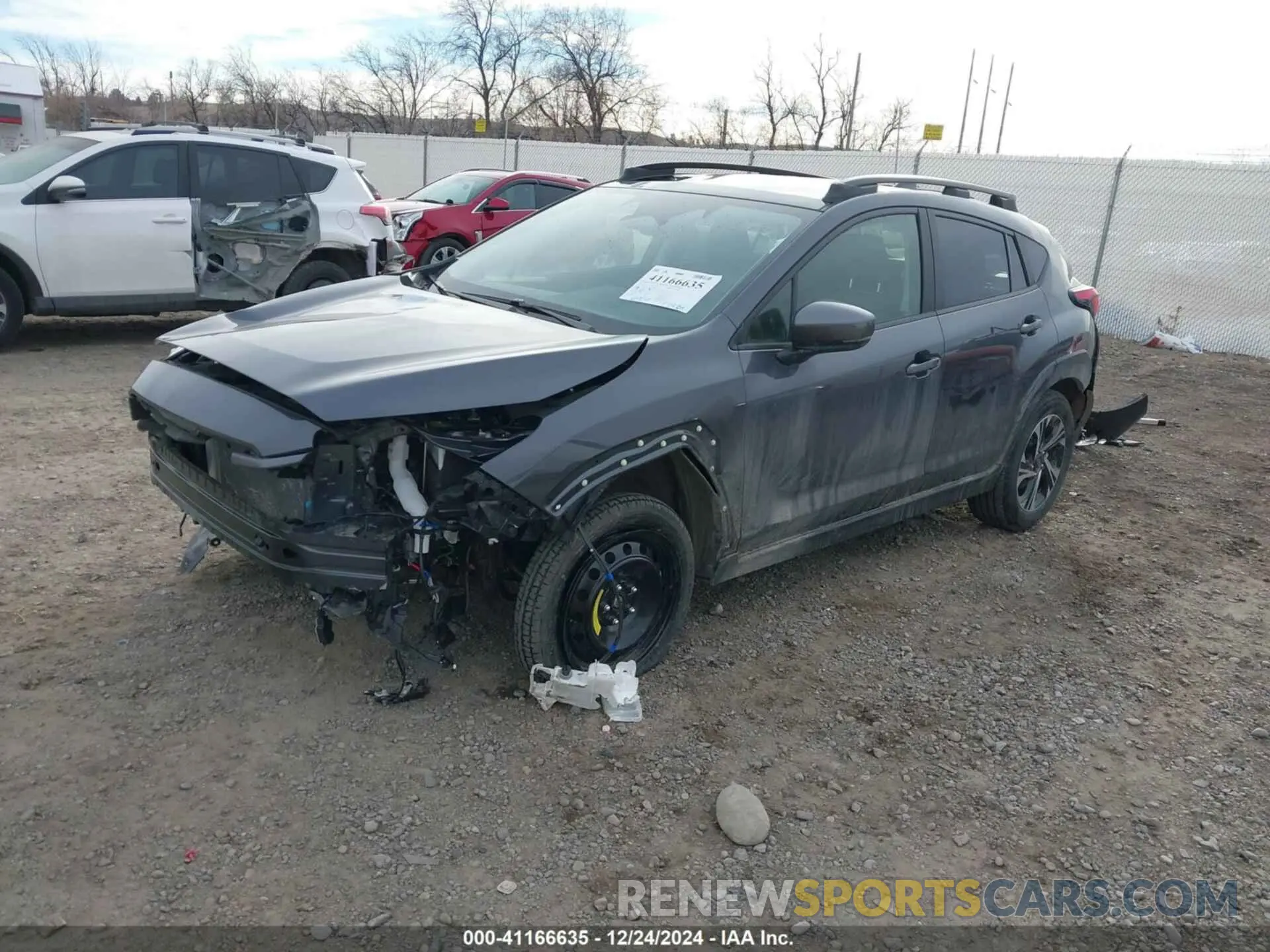 2 fotografías del automóvil dañado JF2GUADC3RH380352 SUBARU CROSSTREK 2024