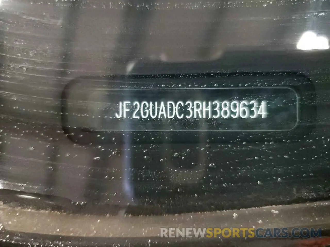15 fotografías del automóvil dañado JF2GUADC3RH389634 SUBARU CROSSTREK 2024
