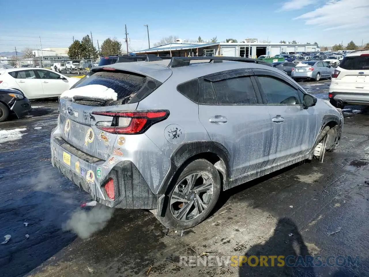 3 fotografías del automóvil dañado JF2GUADC4R8328034 SUBARU CROSSTREK 2024