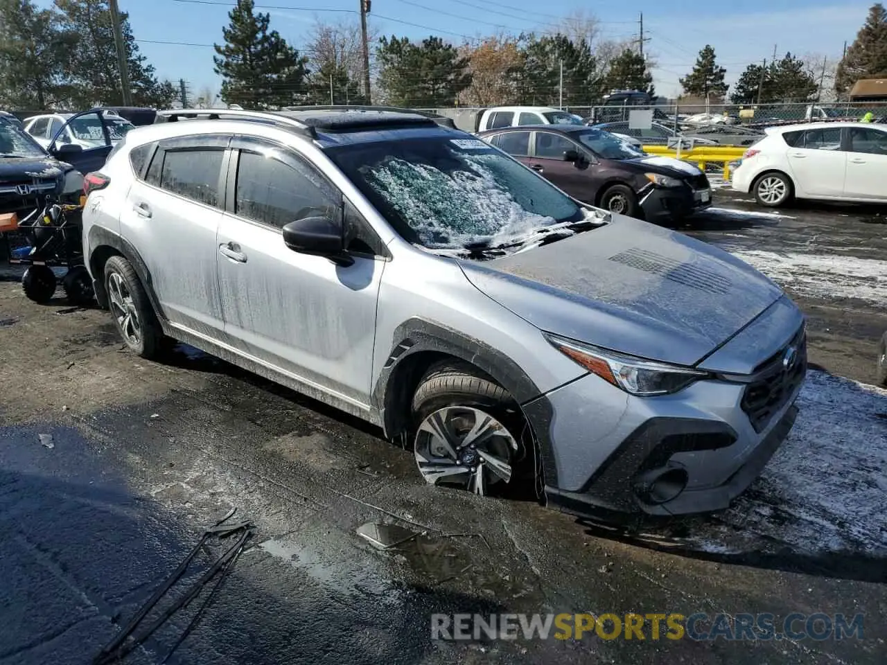 4 fotografías del automóvil dañado JF2GUADC4R8328034 SUBARU CROSSTREK 2024
