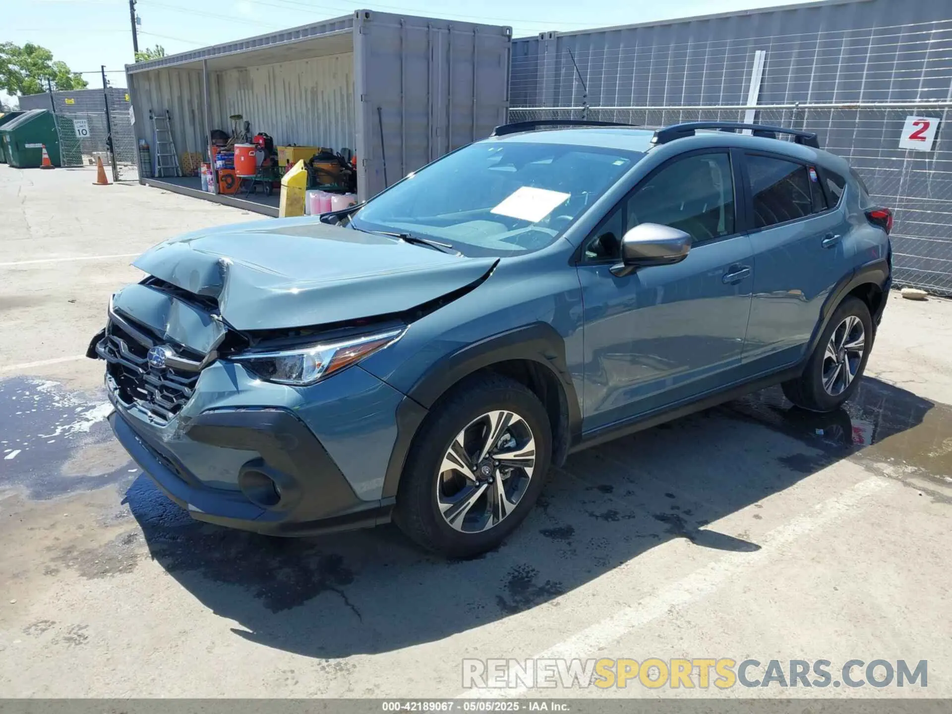 2 fotografías del automóvil dañado JF2GUADC6R8214231 SUBARU CROSSTREK 2024