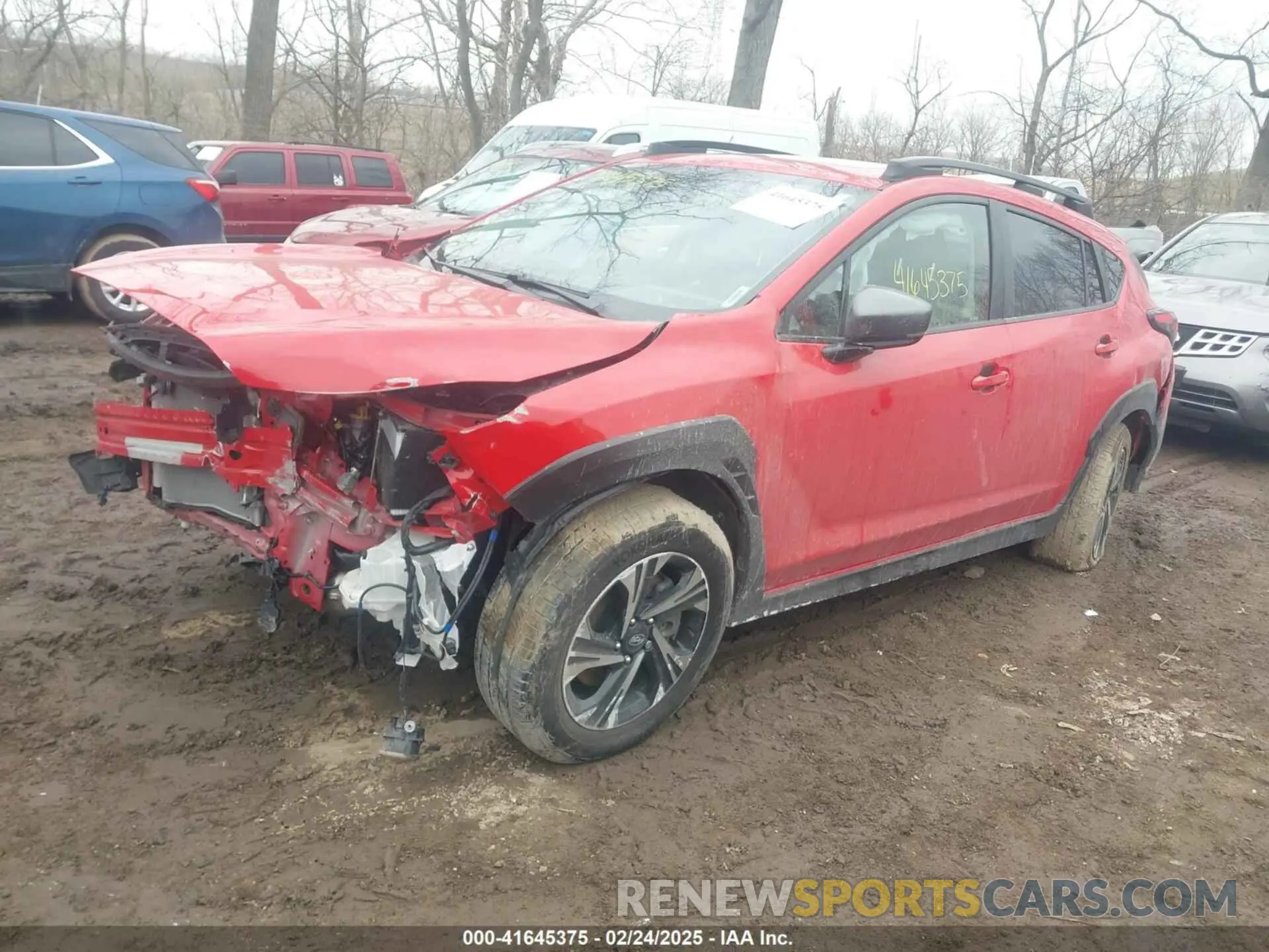 2 fotografías del automóvil dañado JF2GUADC6R8252056 SUBARU CROSSTREK 2024