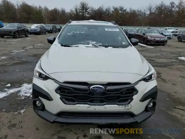 5 fotografías del automóvil dañado JF2GUADC6R8302793 SUBARU CROSSTREK 2024
