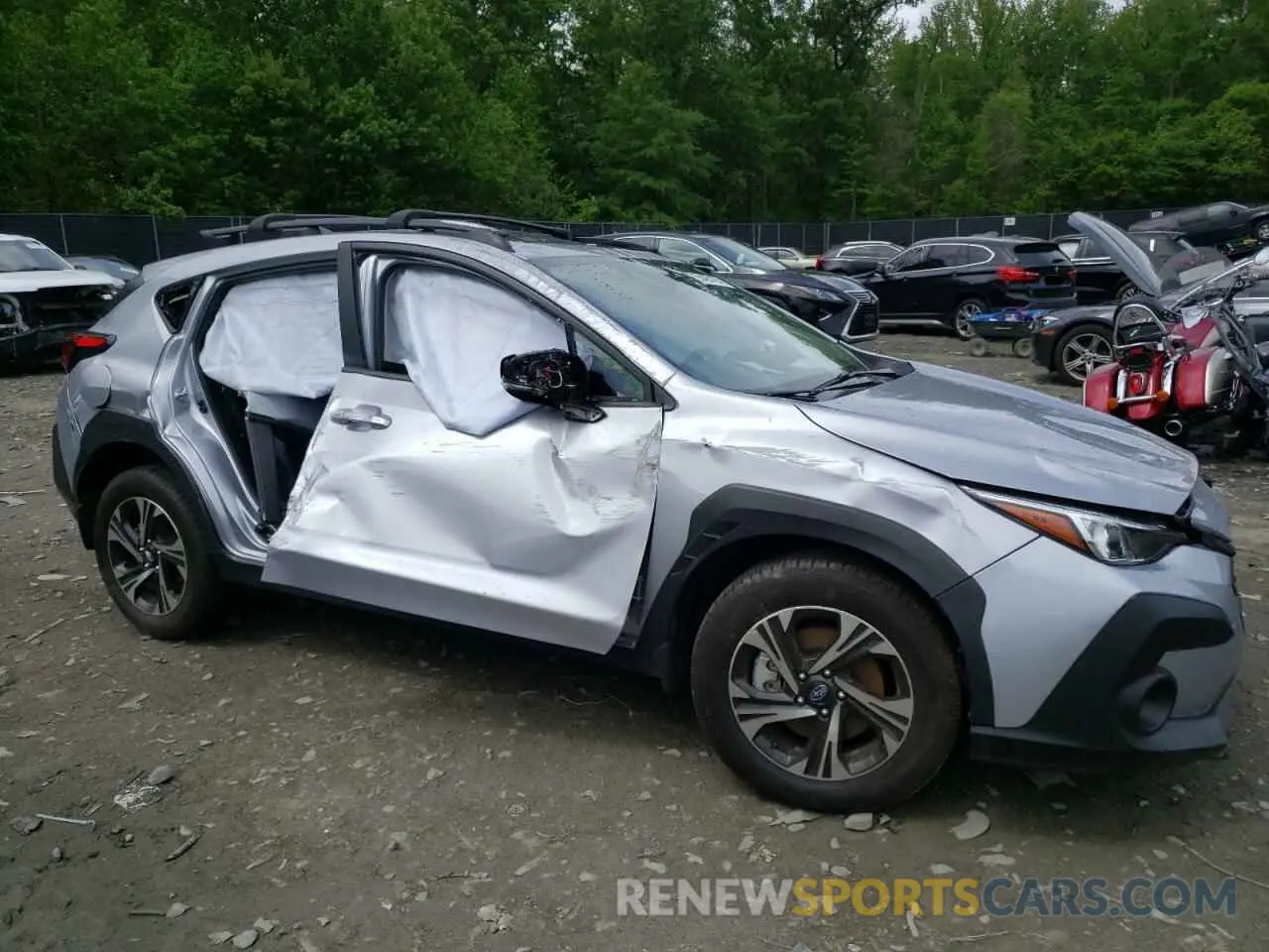 4 fotografías del automóvil dañado JF2GUADC6R8331825 SUBARU CROSSTREK 2024