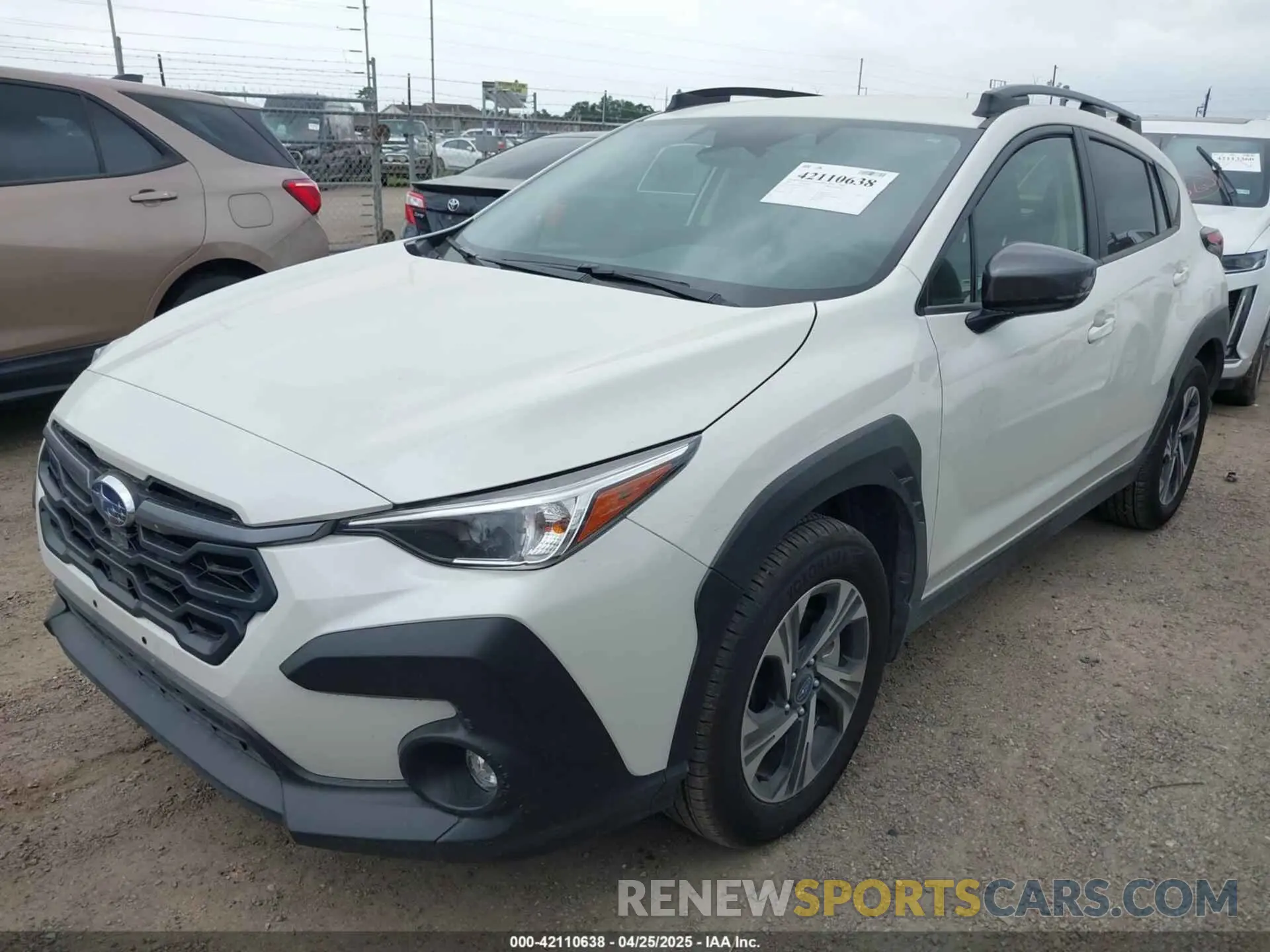 2 fotografías del automóvil dañado JF2GUADC7R8337892 SUBARU CROSSTREK 2024