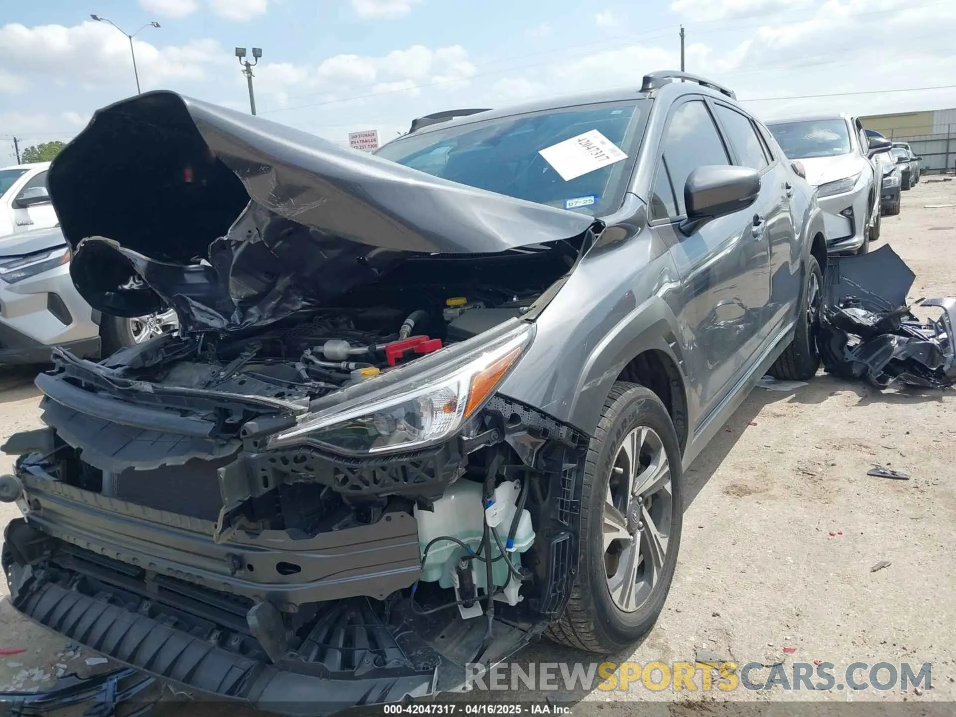 2 fotografías del automóvil dañado JF2GUADC8R8251085 SUBARU CROSSTREK 2024