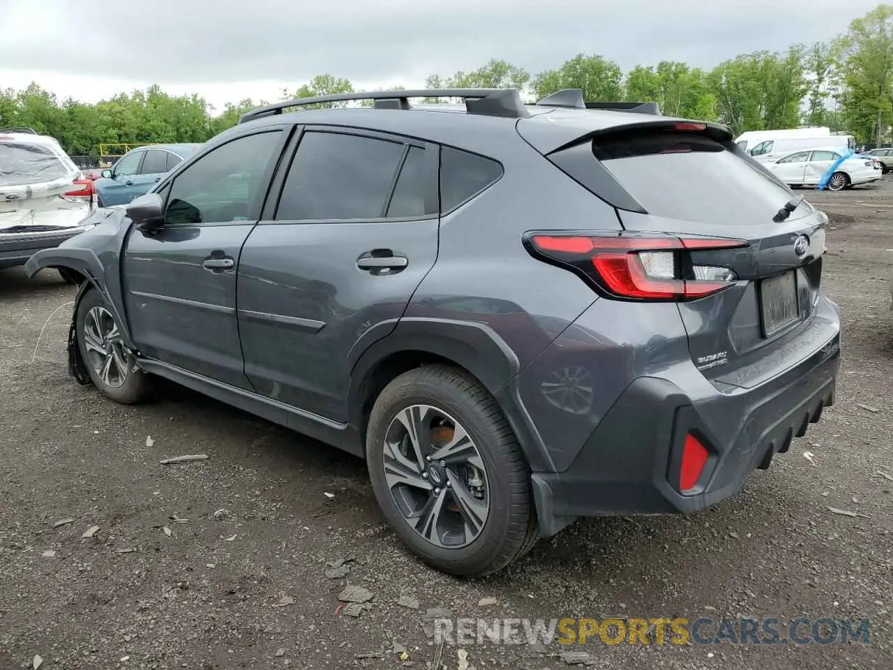 2 fotografías del automóvil dañado JF2GUADC8R8375325 SUBARU CROSSTREK 2024