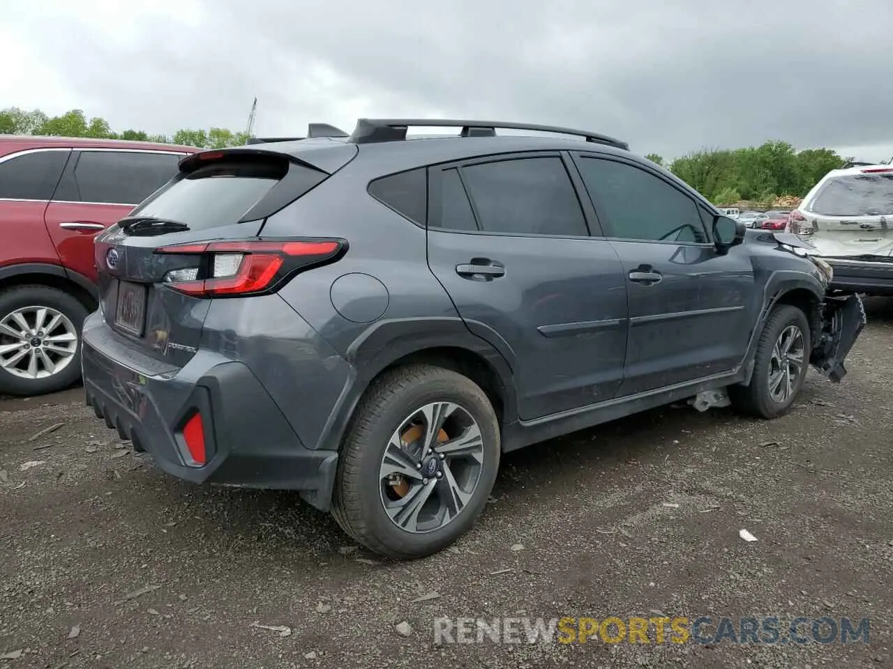 3 fotografías del automóvil dañado JF2GUADC8R8375325 SUBARU CROSSTREK 2024
