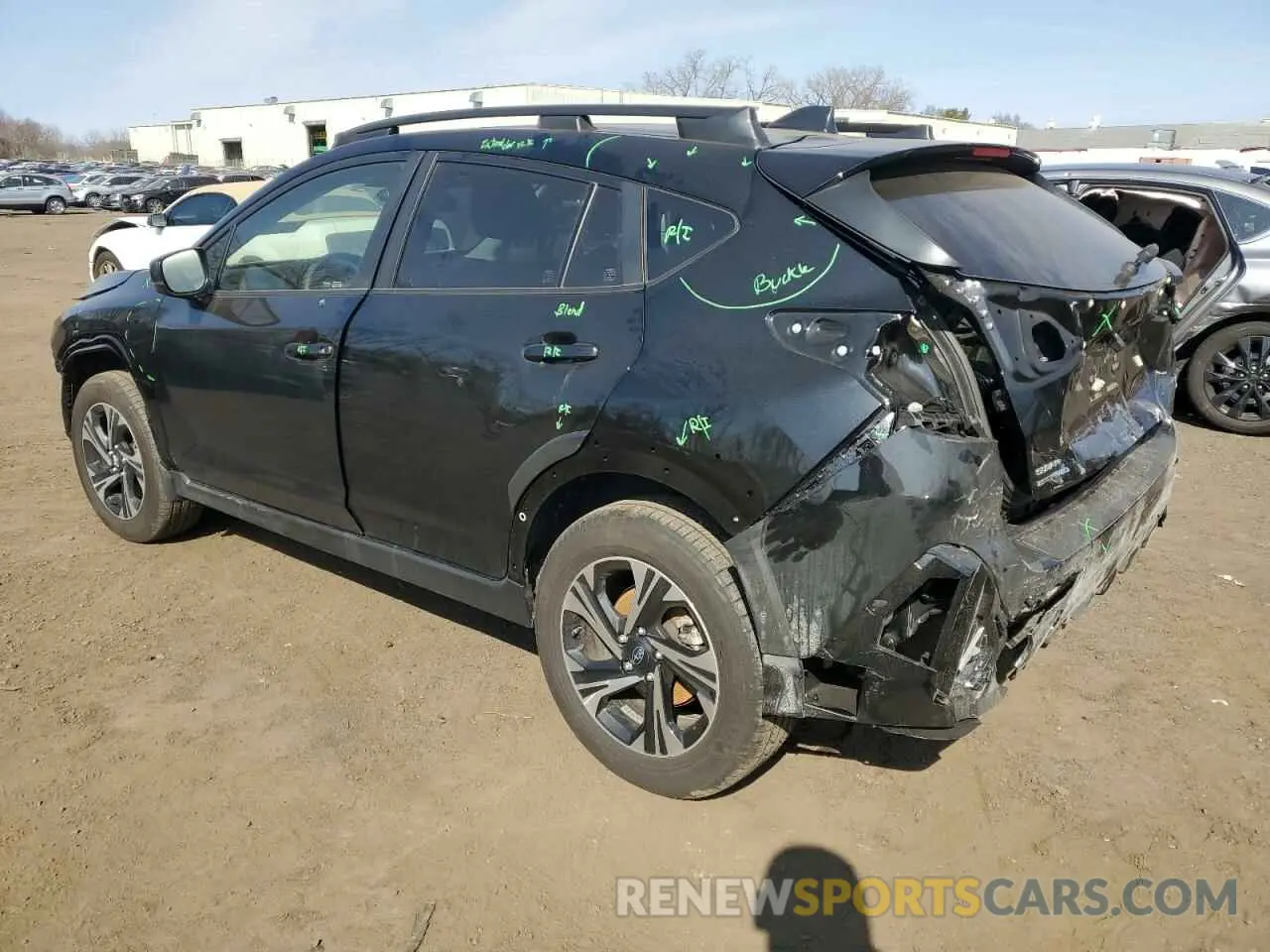 2 fotografías del automóvil dañado JF2GUADC8R8853419 SUBARU CROSSTREK 2024