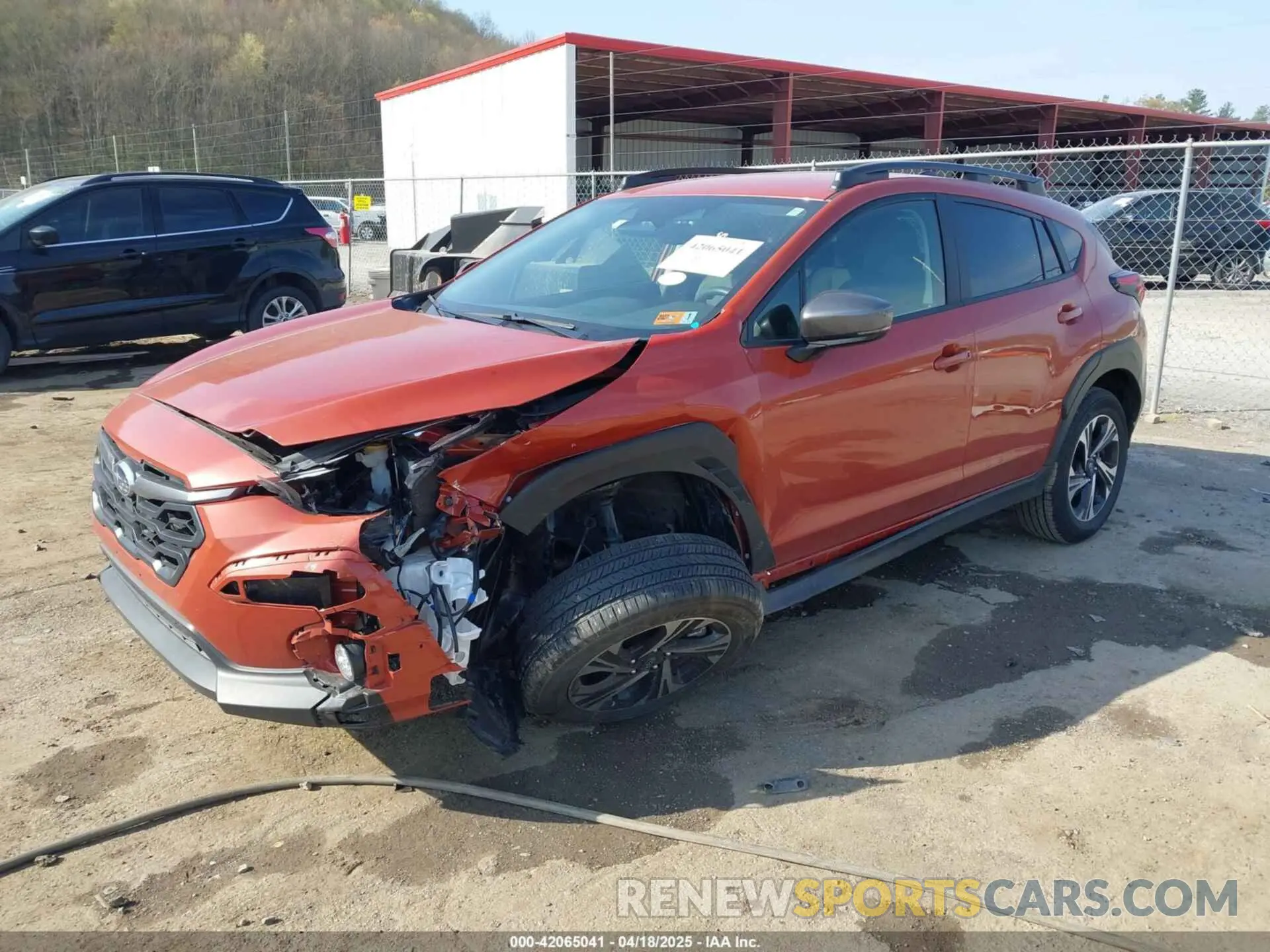 2 fotografías del automóvil dañado JF2GUADC8RH882175 SUBARU CROSSTREK 2024
