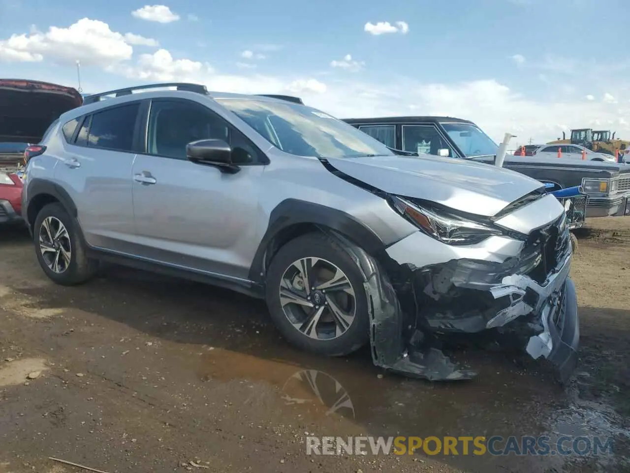 4 fotografías del automóvil dañado JF2GUADC9R8299131 SUBARU CROSSTREK 2024