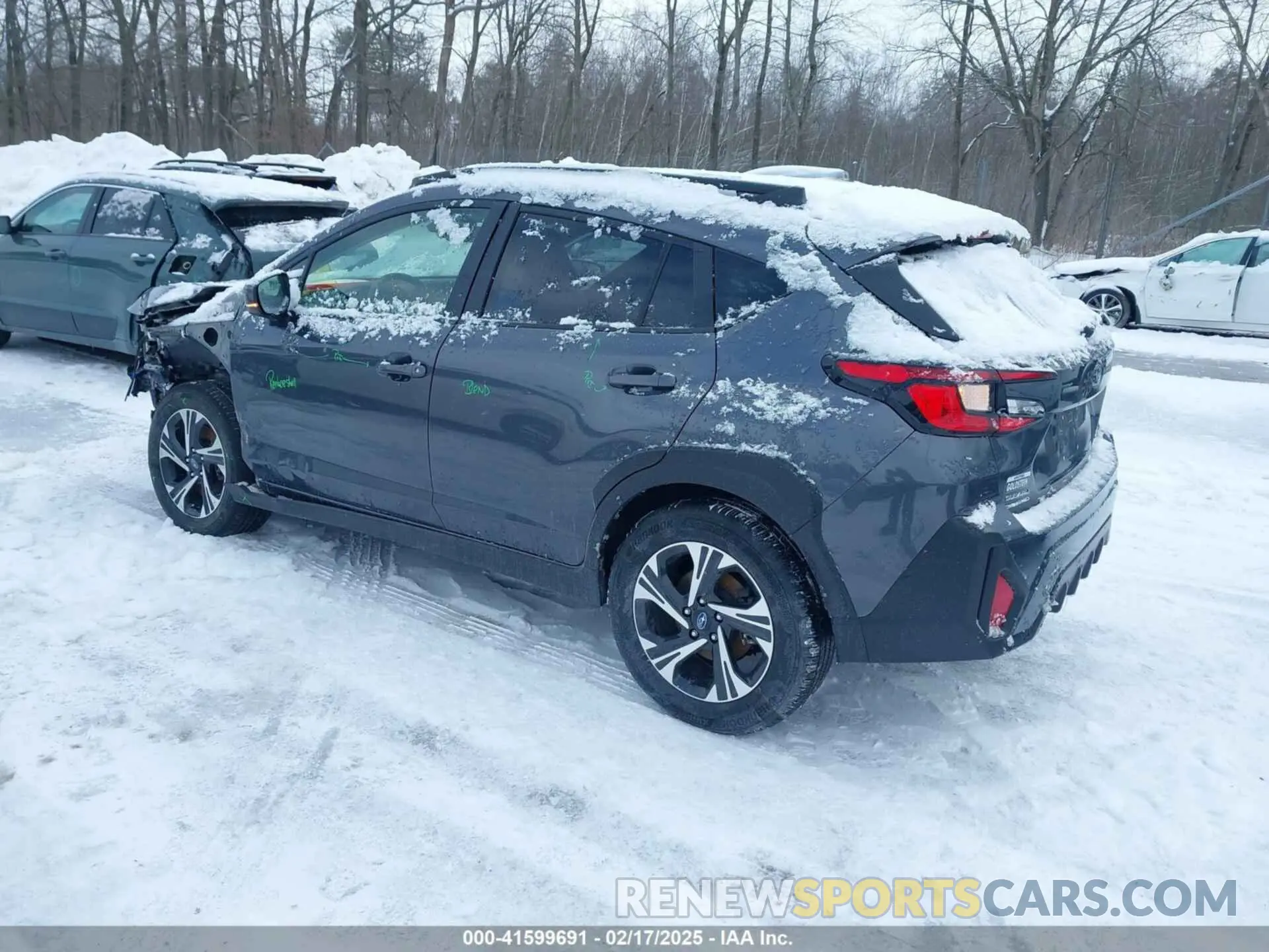 3 fotografías del automóvil dañado JF2GUADCXR8273959 SUBARU CROSSTREK 2024
