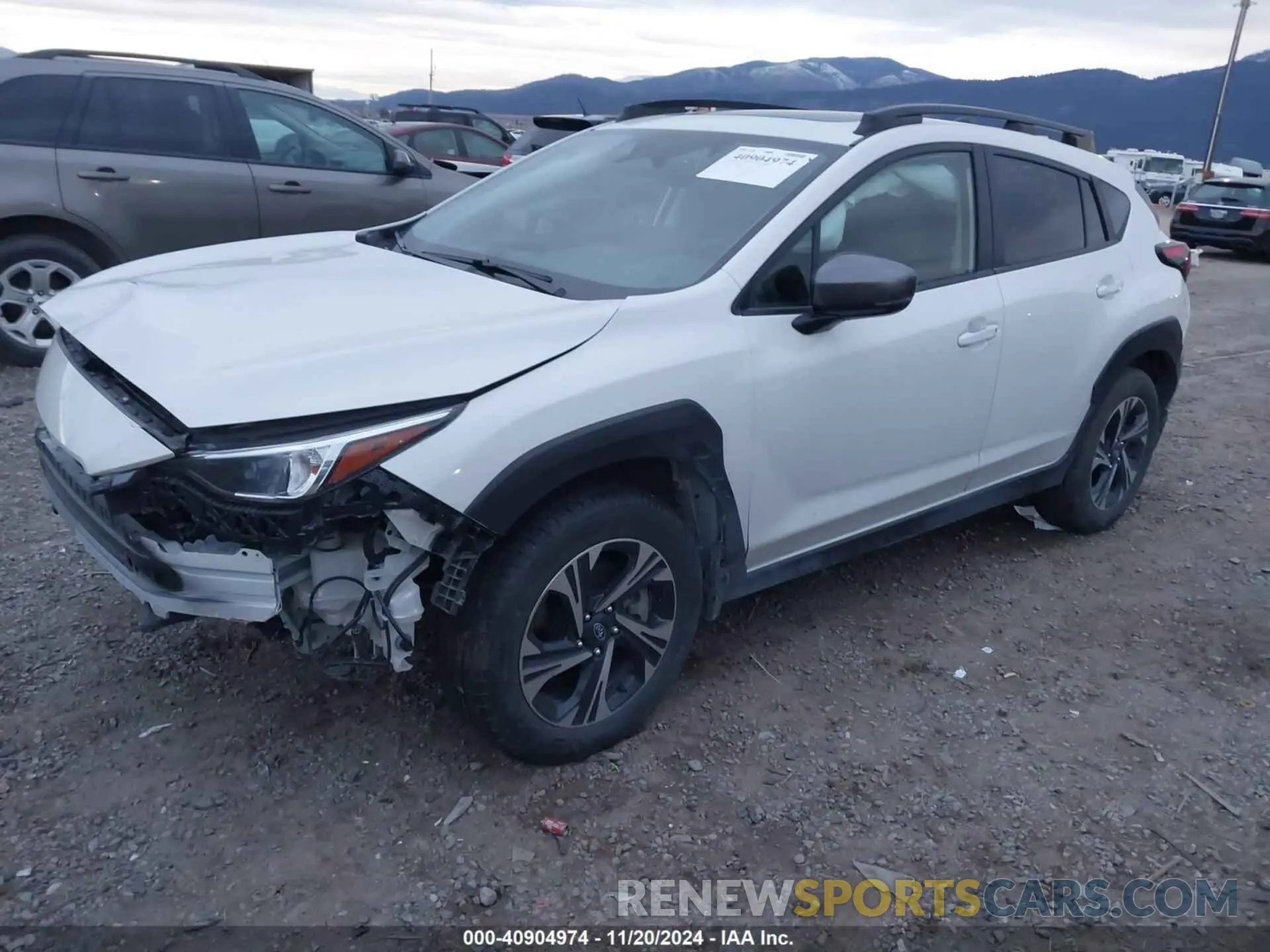 2 fotografías del automóvil dañado JF2GUADCXRH209758 SUBARU CROSSTREK 2024