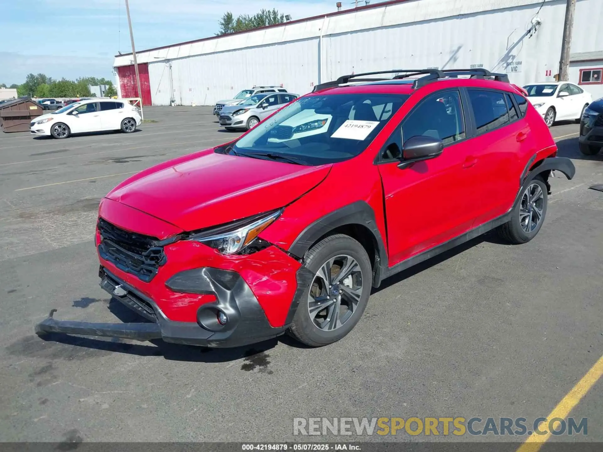 2 fotografías del automóvil dañado JF2GUADCXRH855883 SUBARU CROSSTREK 2024
