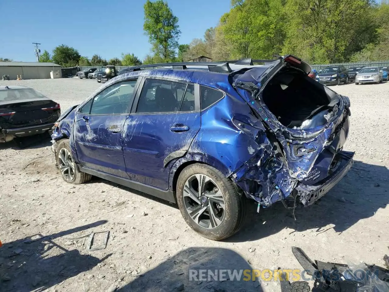 2 fotografías del automóvil dañado JF2GUHDC6SH218374 SUBARU CROSSTREK 2025