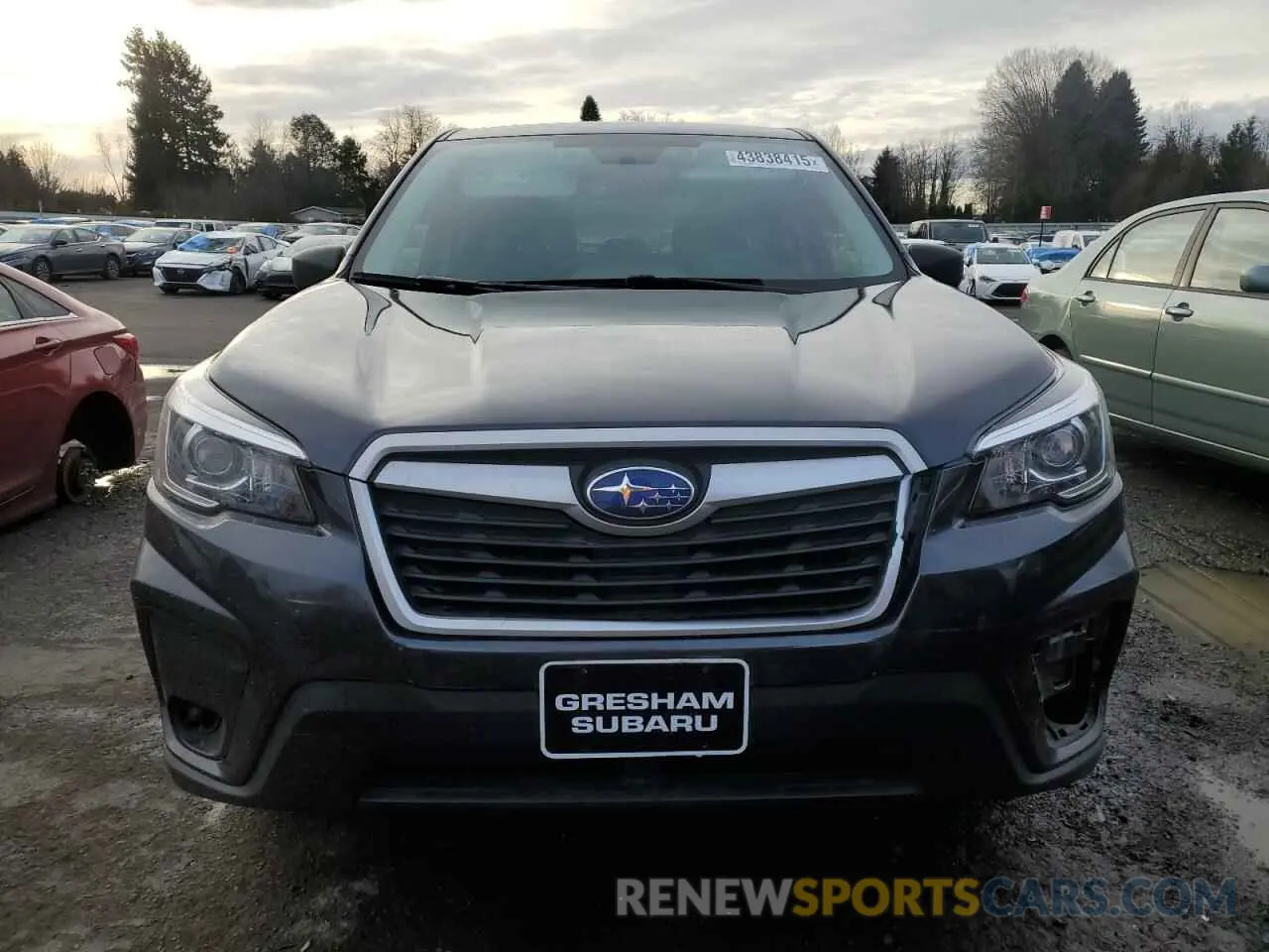 5 fotografías del automóvil dañado JF2SKAAC7KH519666 SUBARU FORESTER 2019