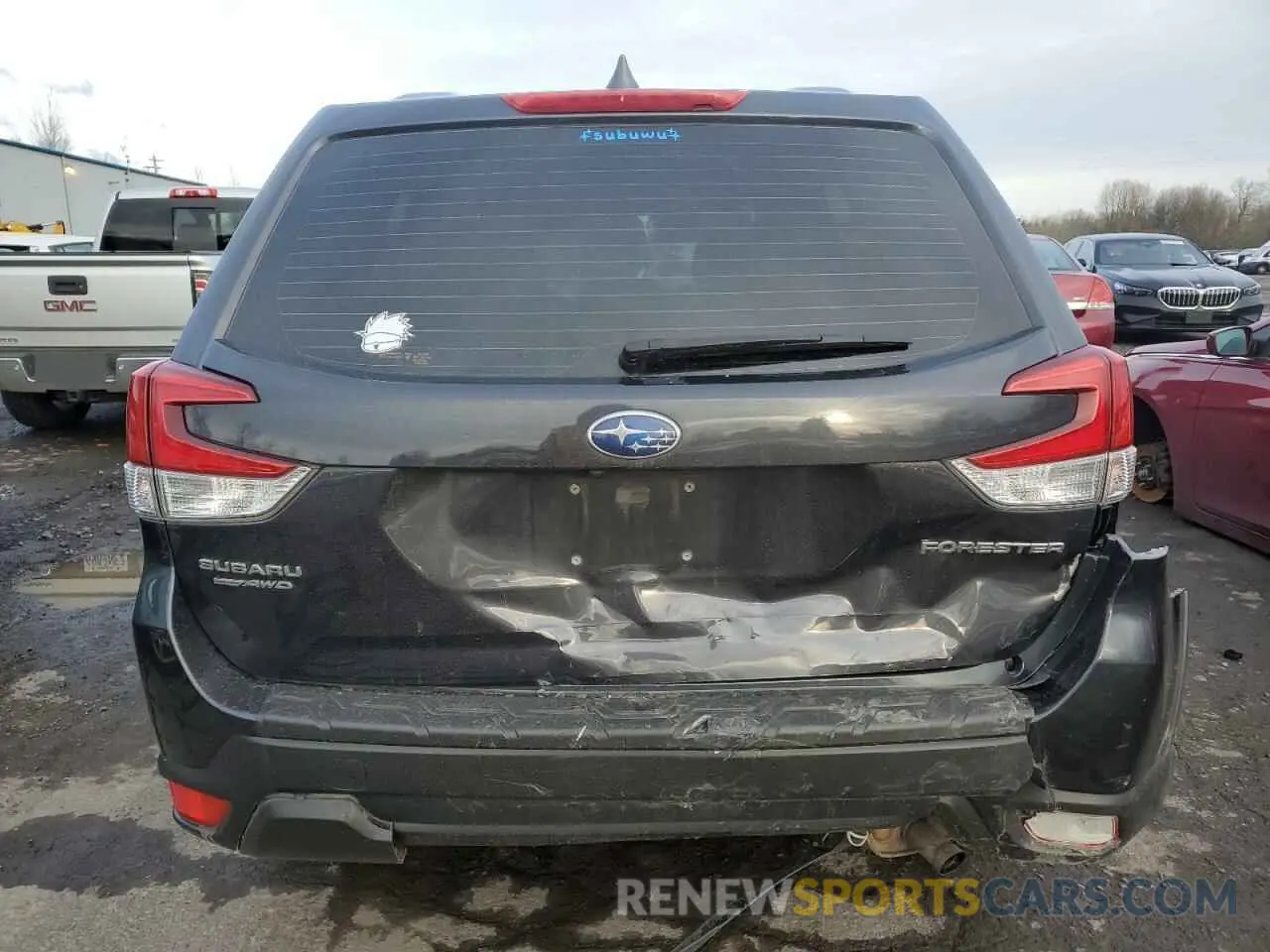 6 fotografías del automóvil dañado JF2SKAAC7KH519666 SUBARU FORESTER 2019