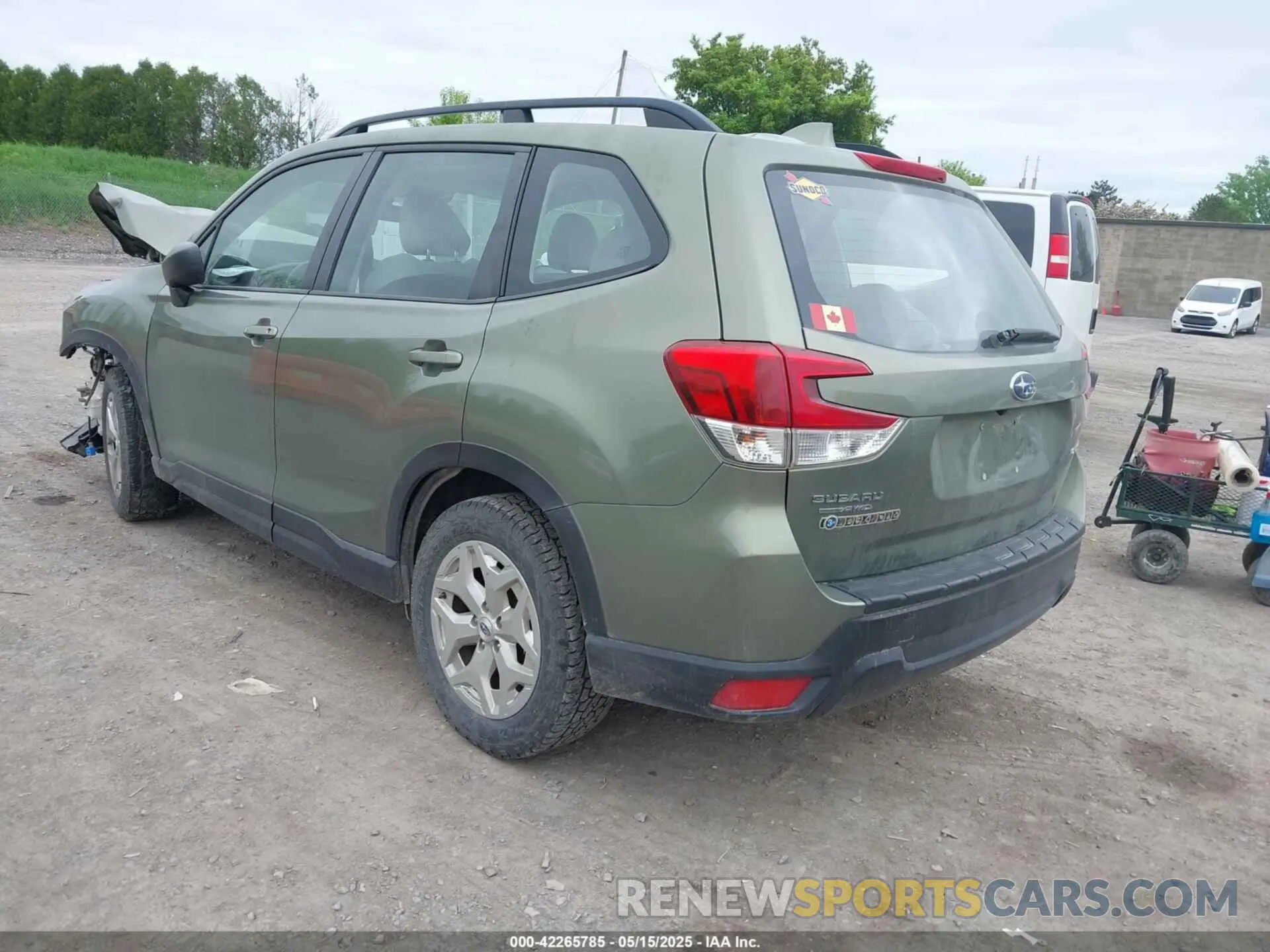 3 fotografías del automóvil dañado JF2SKACC0KH524625 SUBARU FORESTER 2019