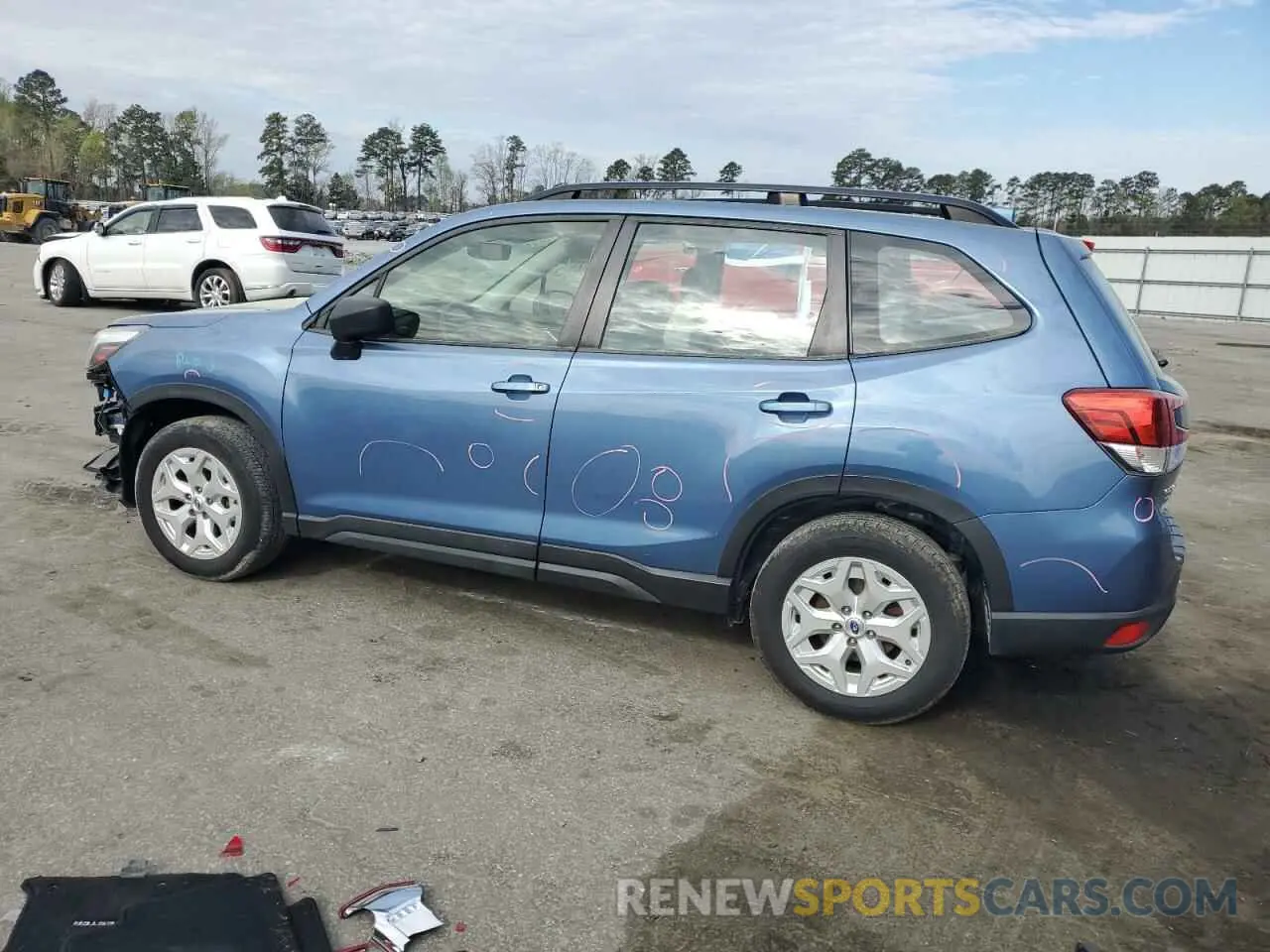 2 fotografías del automóvil dañado JF2SKACC7KH541275 SUBARU FORESTER 2019