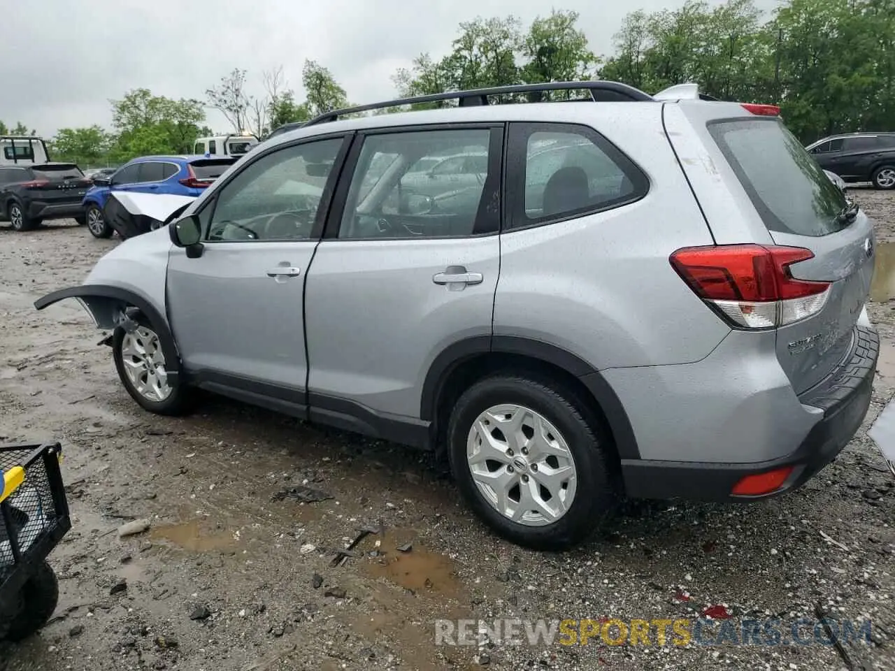 2 fotografías del automóvil dañado JF2SKACC8KH474220 SUBARU FORESTER 2019