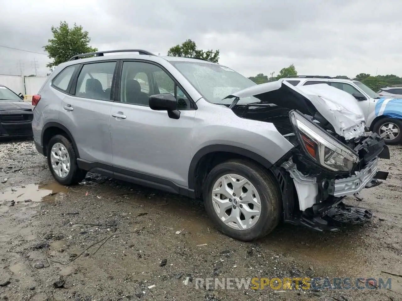 4 fotografías del automóvil dañado JF2SKACC8KH474220 SUBARU FORESTER 2019
