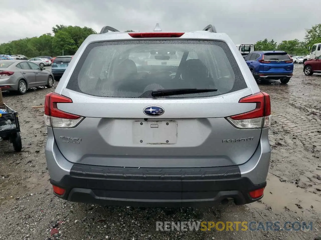 6 fotografías del automóvil dañado JF2SKACC8KH474220 SUBARU FORESTER 2019
