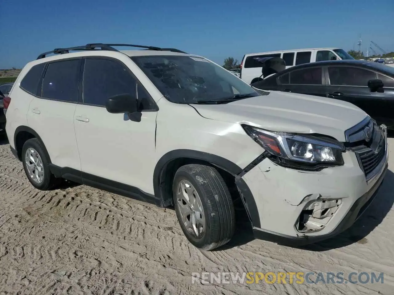 4 fotografías del automóvil dañado JF2SKACC8KH490580 SUBARU FORESTER 2019