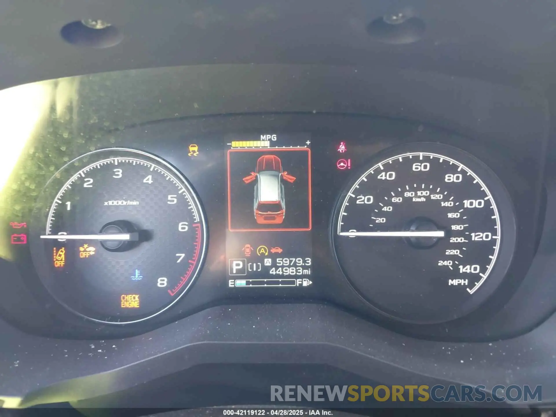 7 fotografías del automóvil dañado JF2SKACC8KH508138 SUBARU FORESTER 2019