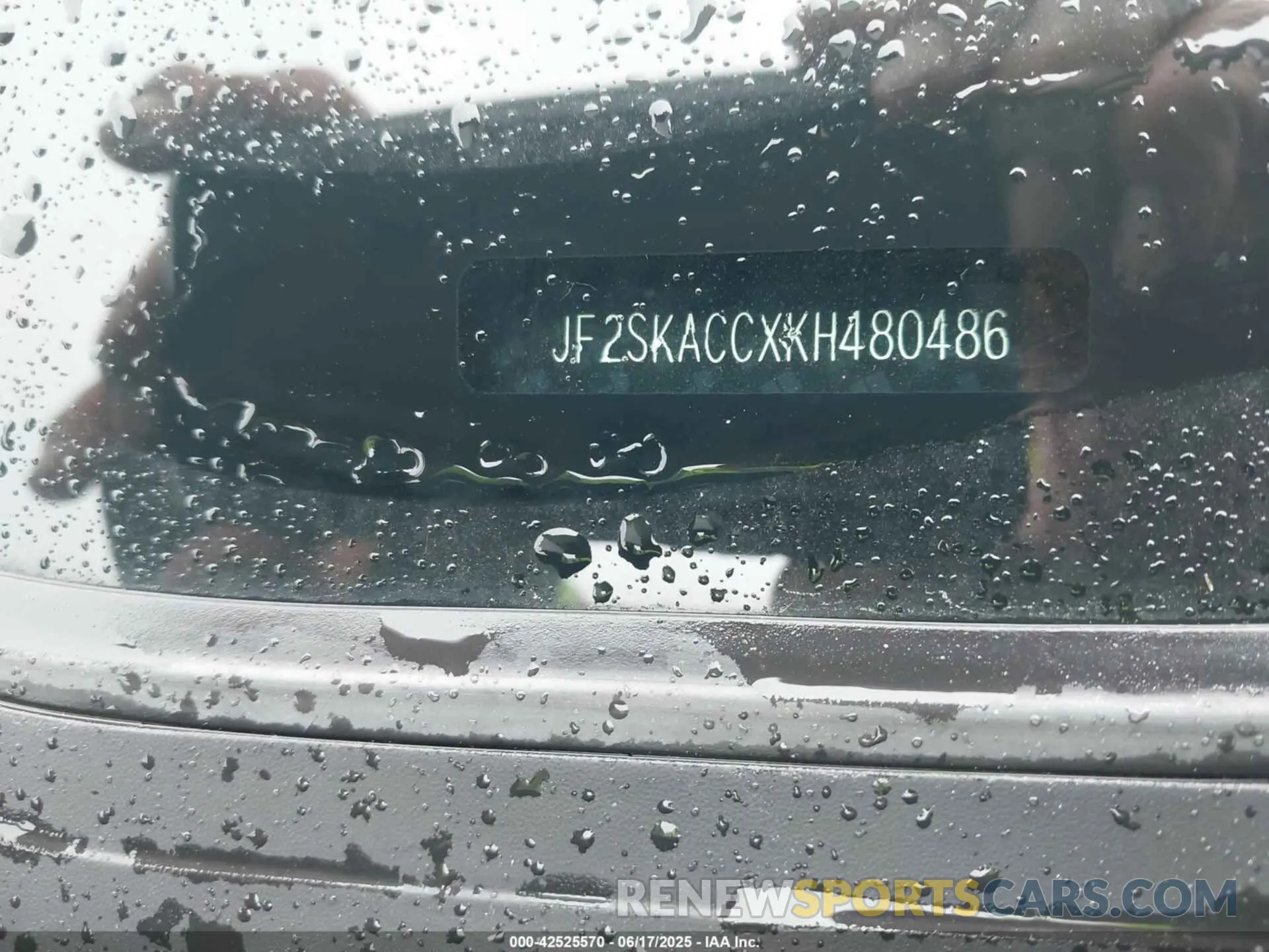9 fotografías del automóvil dañado JF2SKACCXKH480486 SUBARU FORESTER 2019