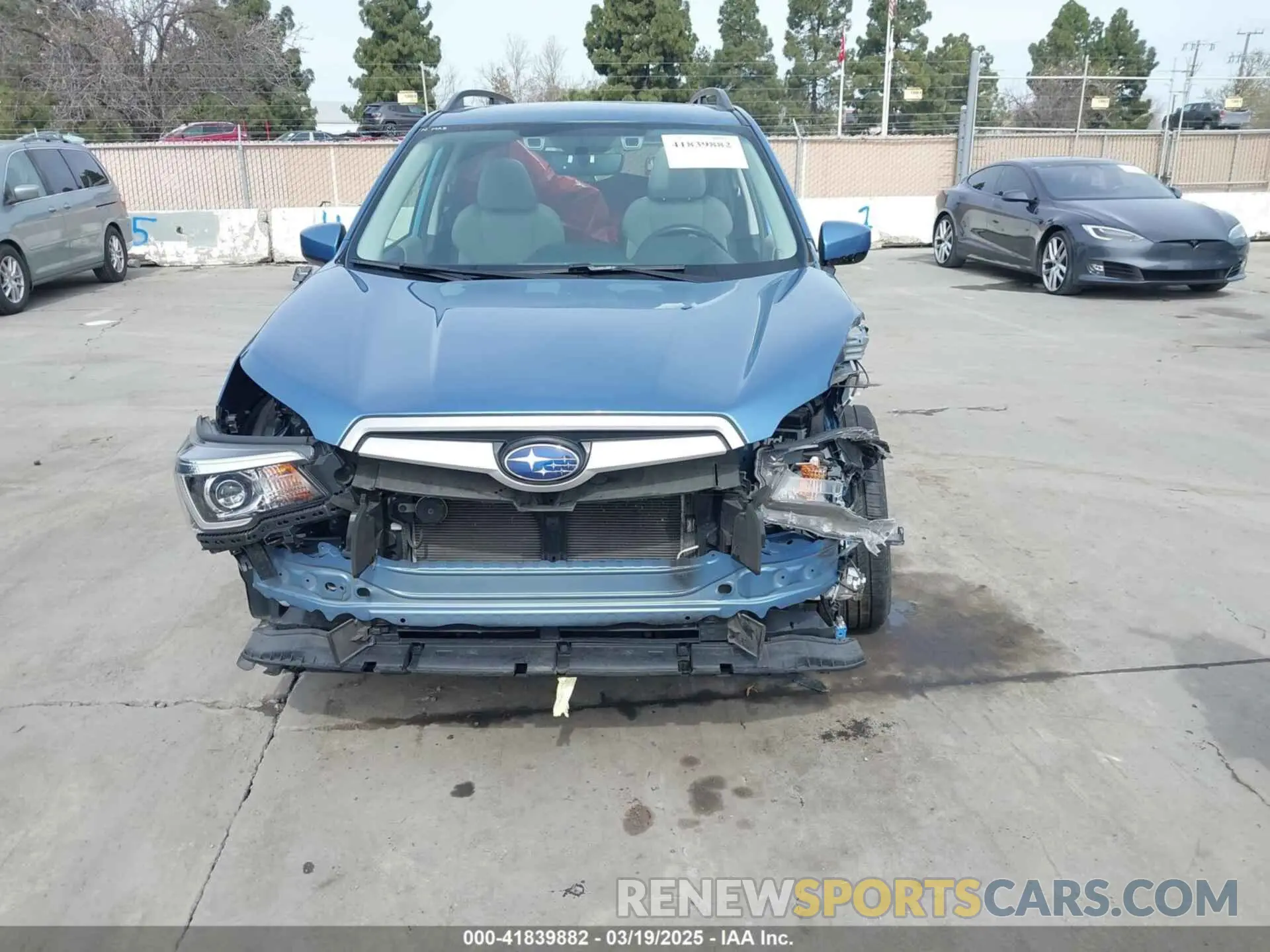 6 fotografías del automóvil dañado JF2SKAEC0KH522113 SUBARU FORESTER 2019
