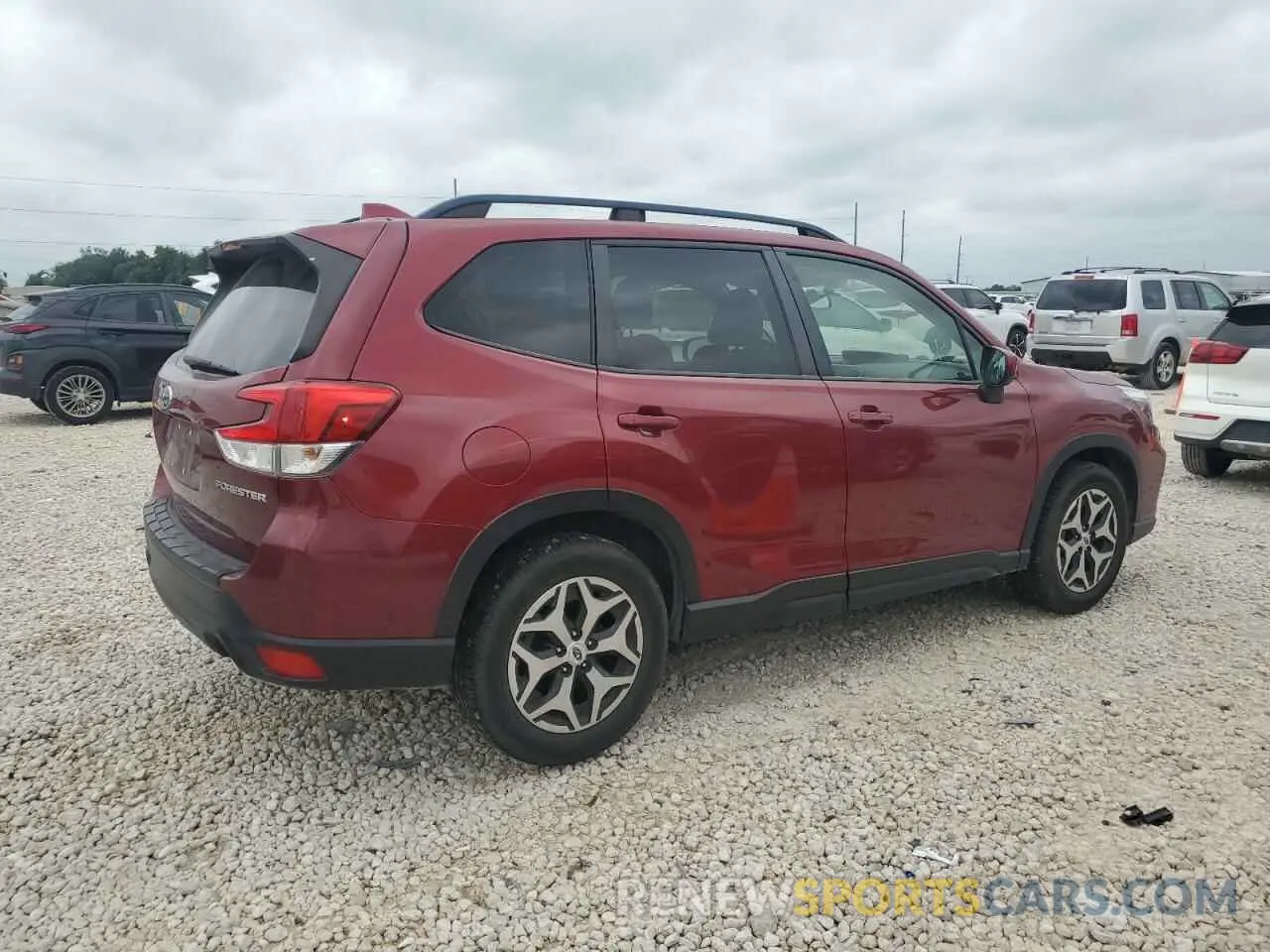 3 fotografías del automóvil dañado JF2SKAEC0KH594378 SUBARU FORESTER 2019