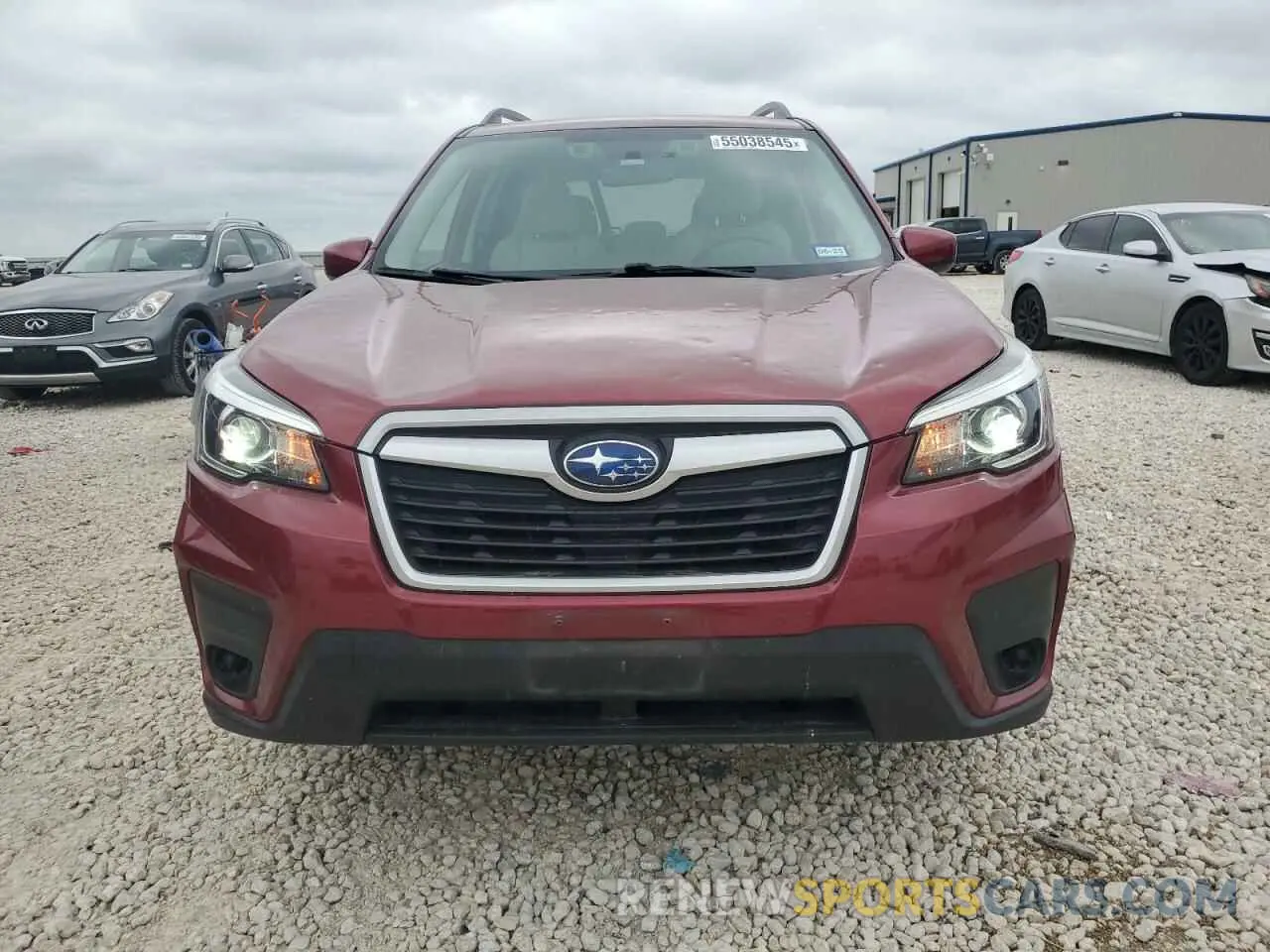 5 fotografías del automóvil dañado JF2SKAEC0KH594378 SUBARU FORESTER 2019
