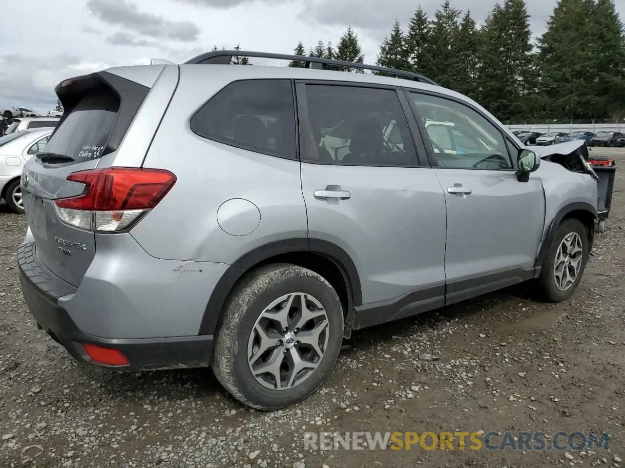 3 fotografías del automóvil dañado JF2SKAEC2KH464604 SUBARU FORESTER 2019